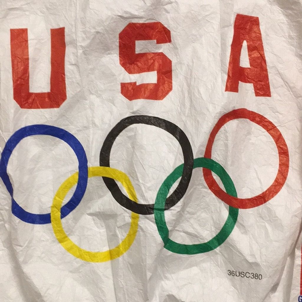 Other Vintage USA Olympics Flag Paper Jacket: Size 44-46 Size US XL / EU 56 / 4 - 5 Thumbnail