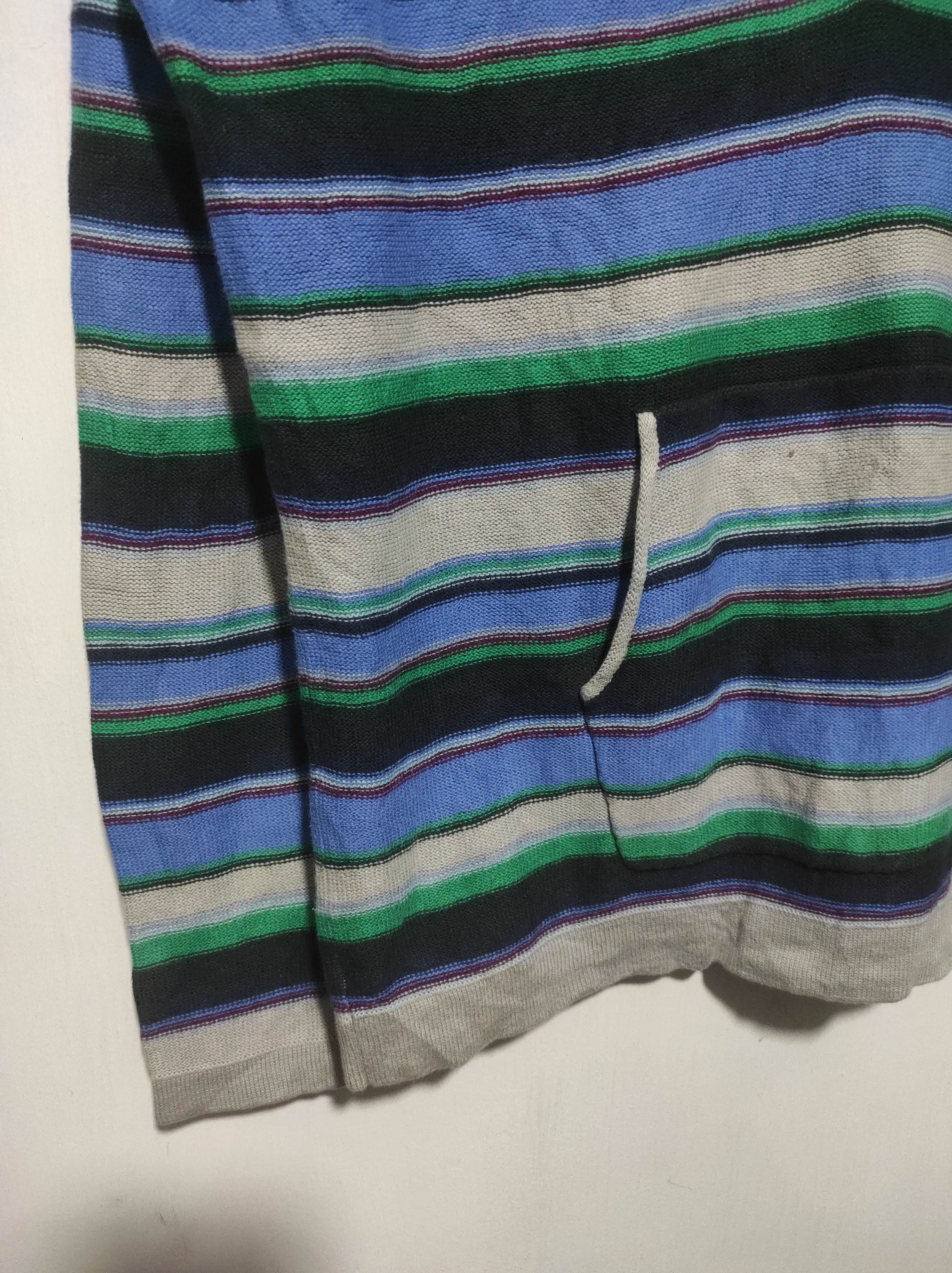 Hysteric Glamour Beams Stripe V neck zip fur hoodie i6w9 LGB style Size US M / EU 48-50 / 2 - 6 Thumbnail