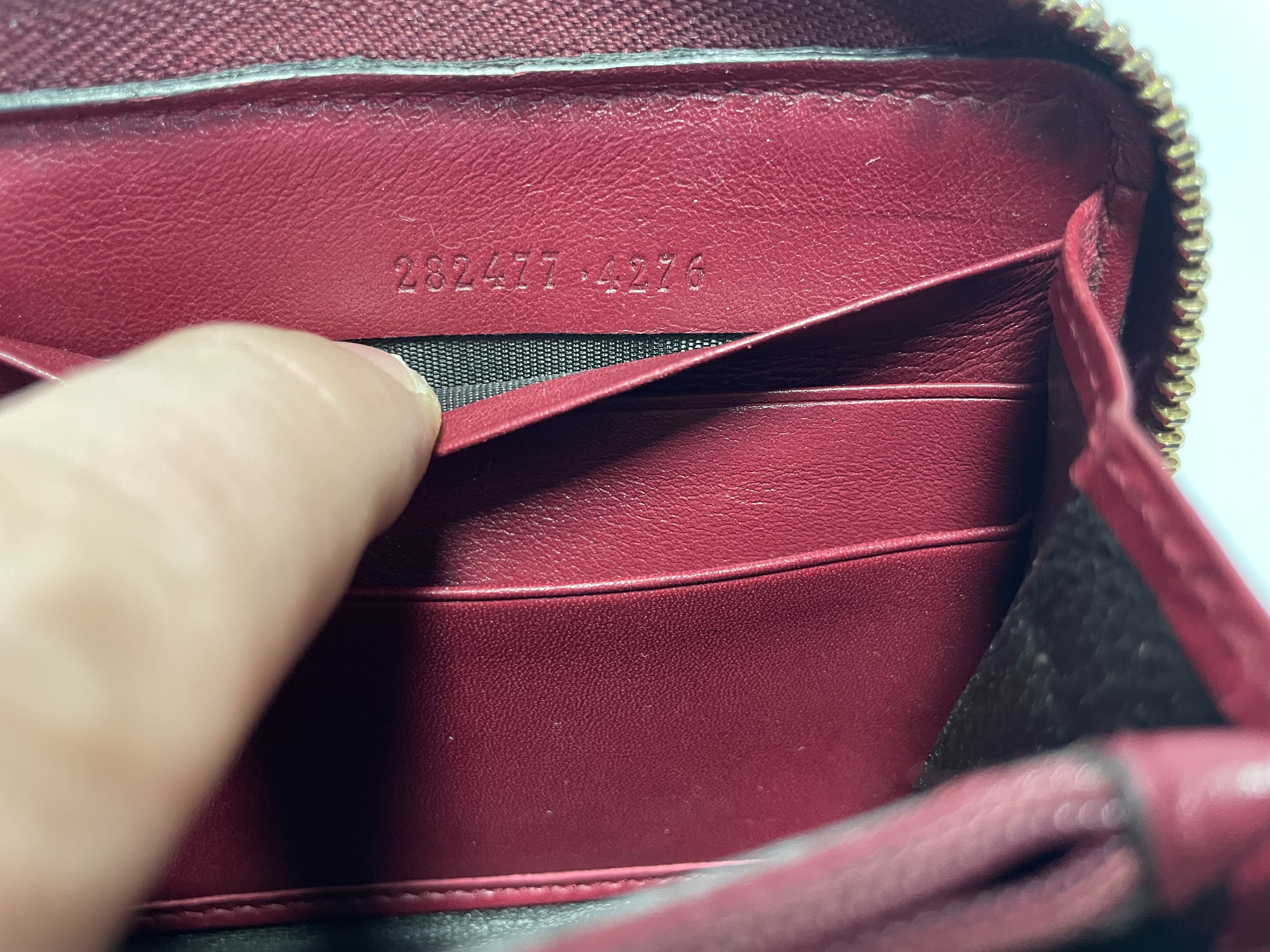 Gucci Gucci leather wallet in bordeaux Size ONE SIZE - 10 Thumbnail