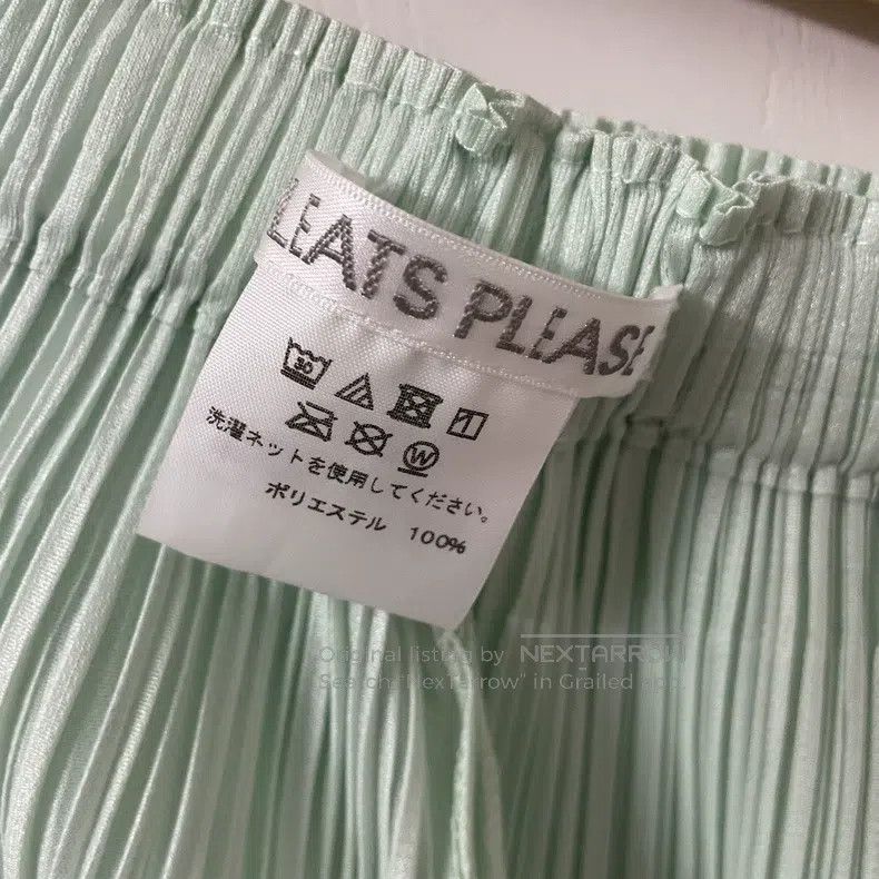 Issey Miyake Issey Miyake Green Wide Leg Pants Size 25" / US 0 / IT 36 - 3 Thumbnail