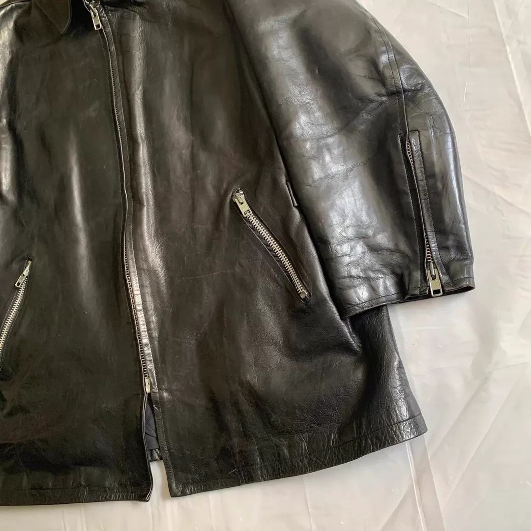 Yohji Yamamoto YohjiYamamoto 1995AW Leather Zip Jacket M 9.5/10 Size US M / EU 48-50 / 2 - 2 Thumbnail