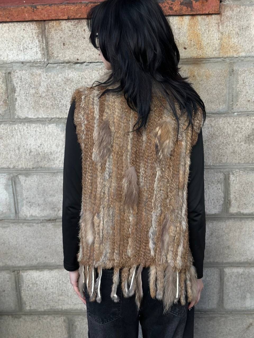 Japanese Brand VTG Japanese Style Women’s Faux Fur Vest Tank Top Y2K Rabbit Size L / US 10 / IT 46 - 3 Thumbnail