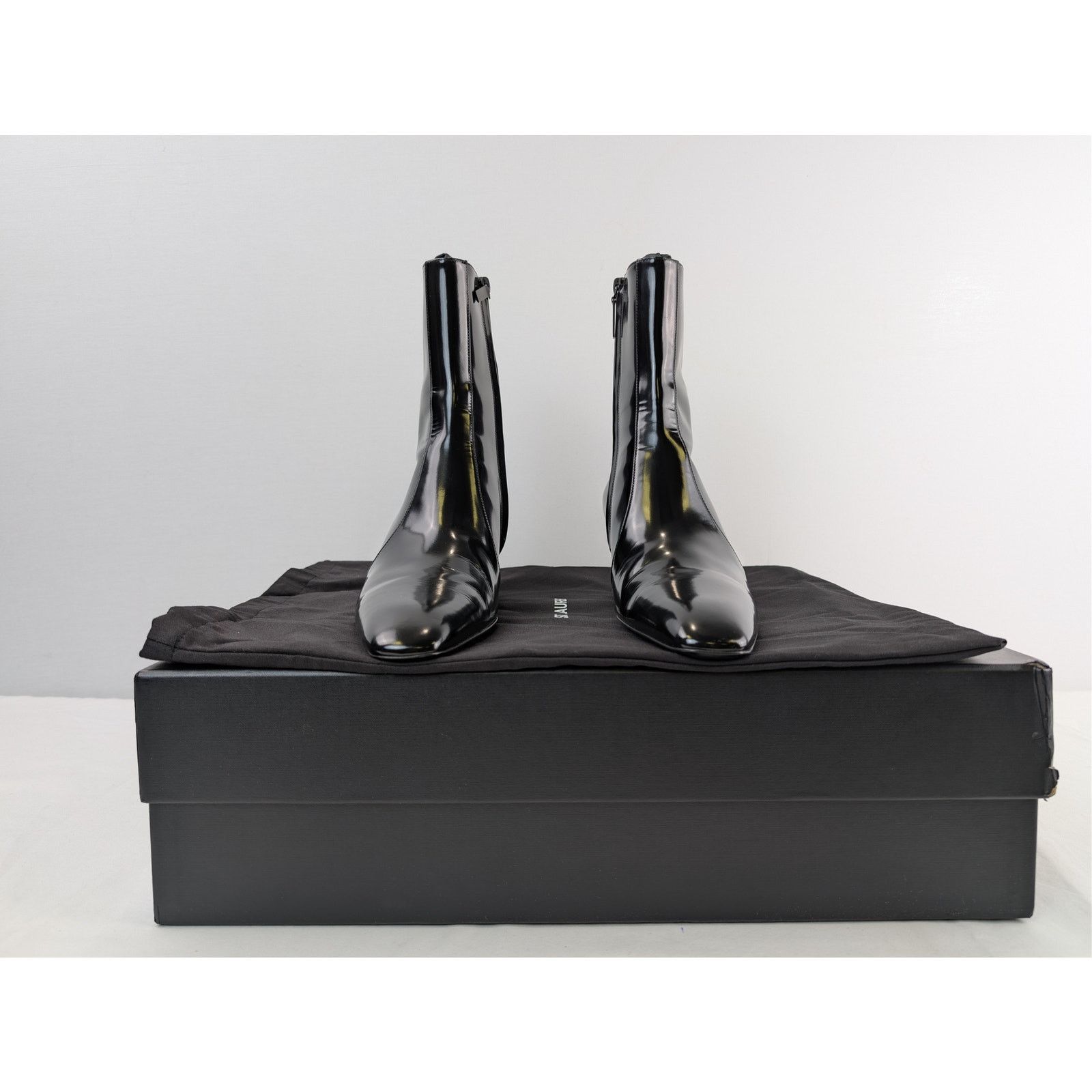 Saint Laurent Paris o1rshd1 / 555 / XIV 70 Zipped Boots in Black Size US 8.5 / EU 41-42 - 18 Thumbnail