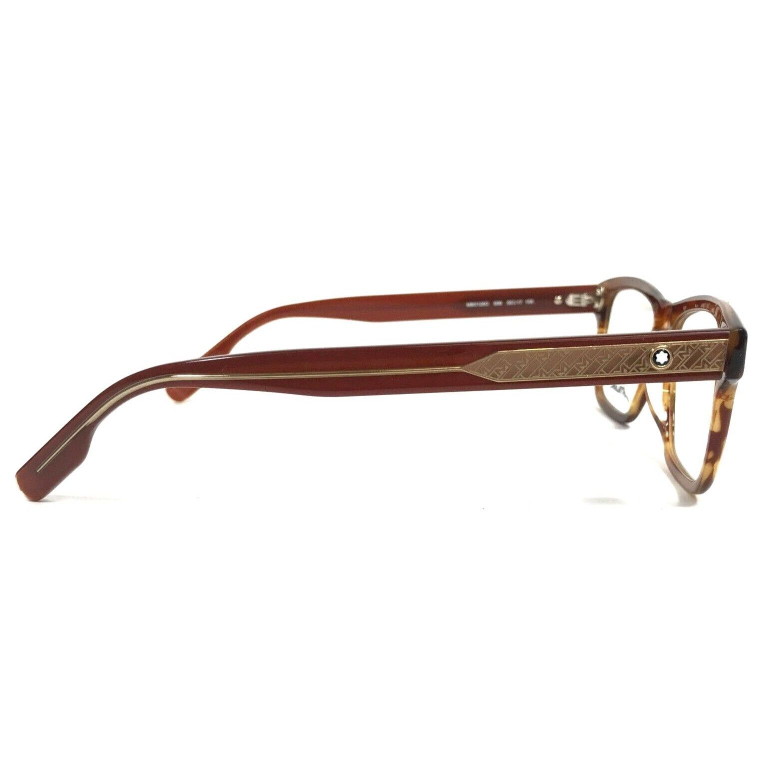 Montblanc NEW Montblanc MB0125O - 006 Striped Horn(889652306704-KBA) Size ONE SIZE - 7 Thumbnail