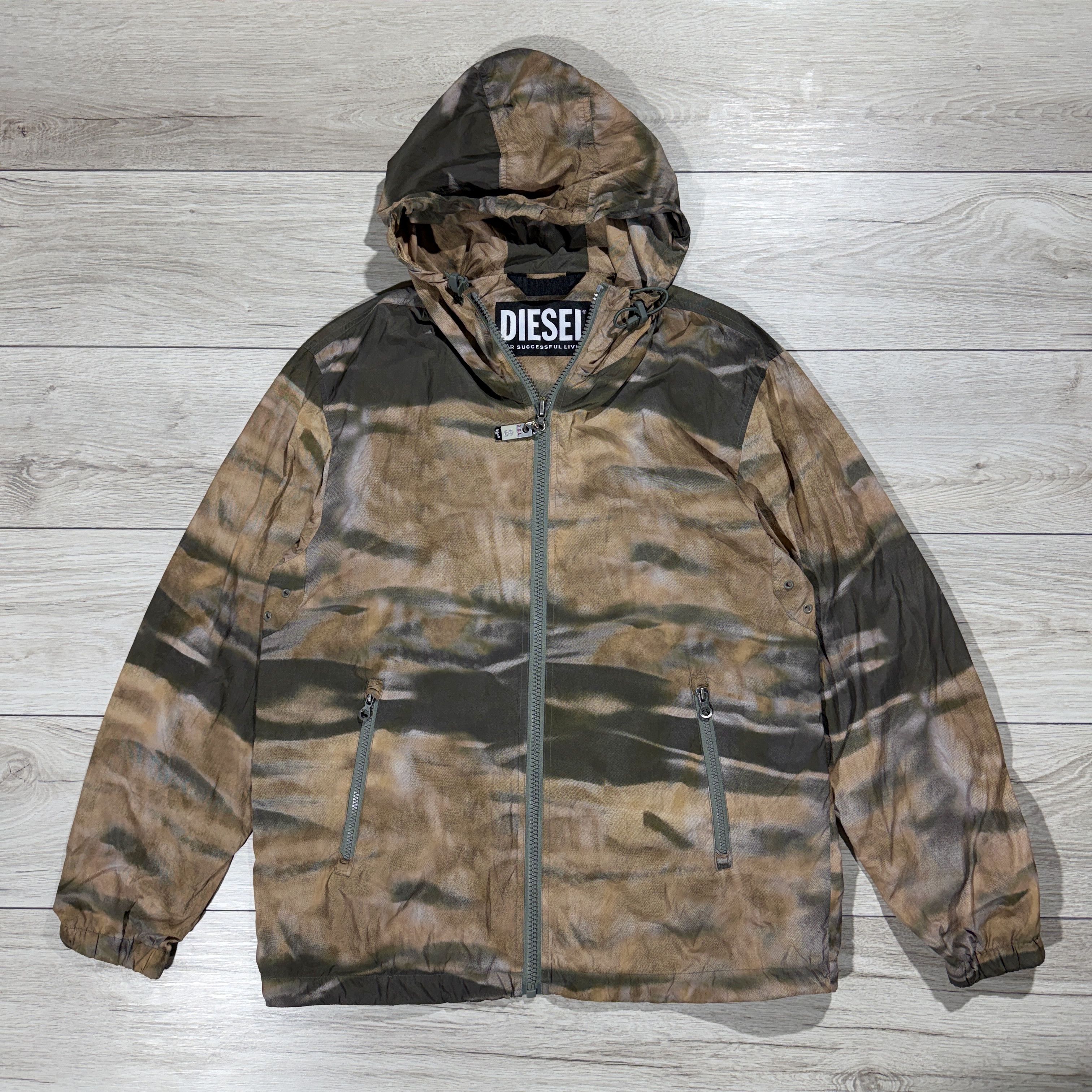 Diesel Neylon Diesel J-Warrett-CMF Camo Windbreaker Jacket Fits L Size US L / EU 52-54 / 3 - 1 Thumbnail