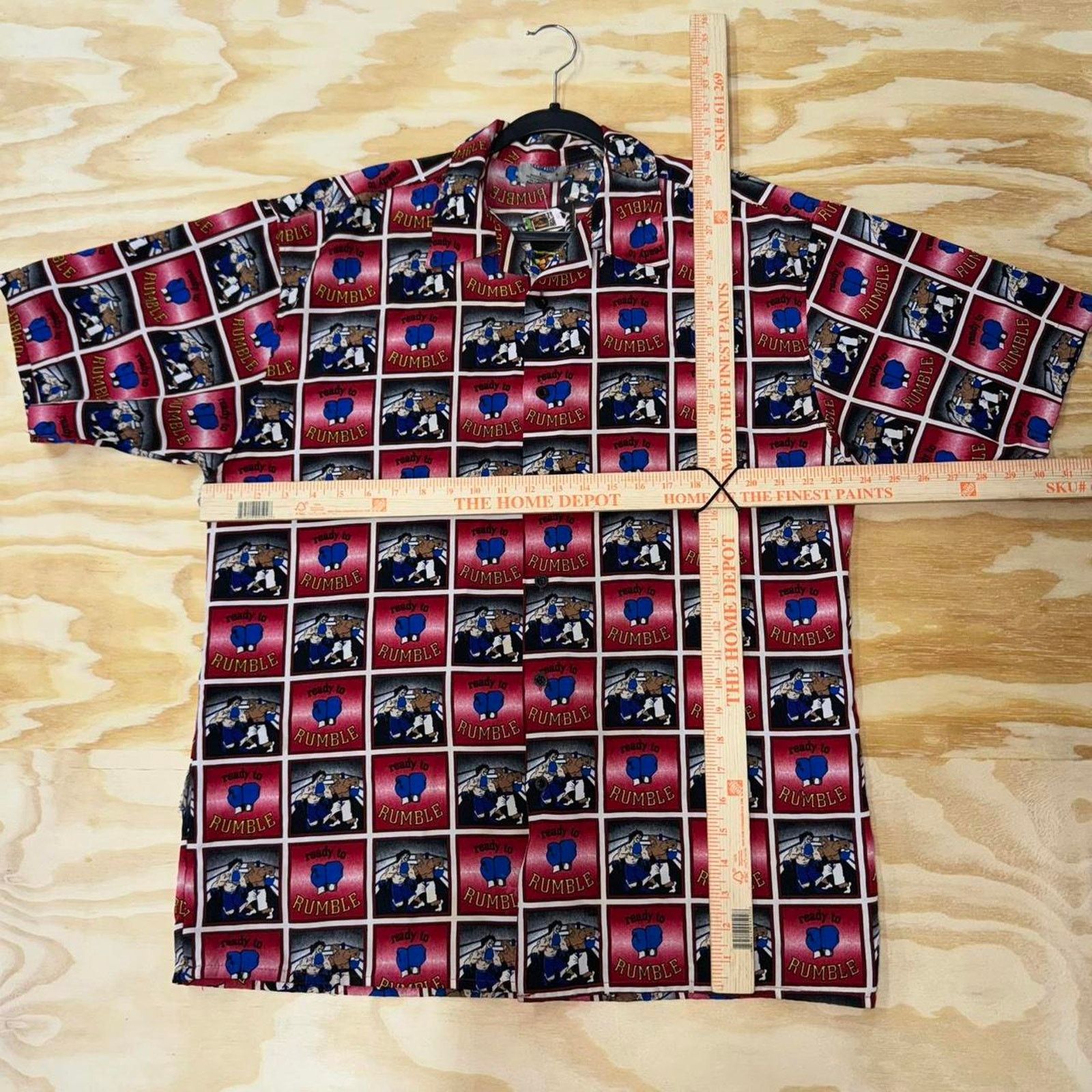 Vintage Vintage y2k buda bean brooklyn AOP fight button up t-shirt Size US L / EU 52-54 / 3 - 3 Thumbnail