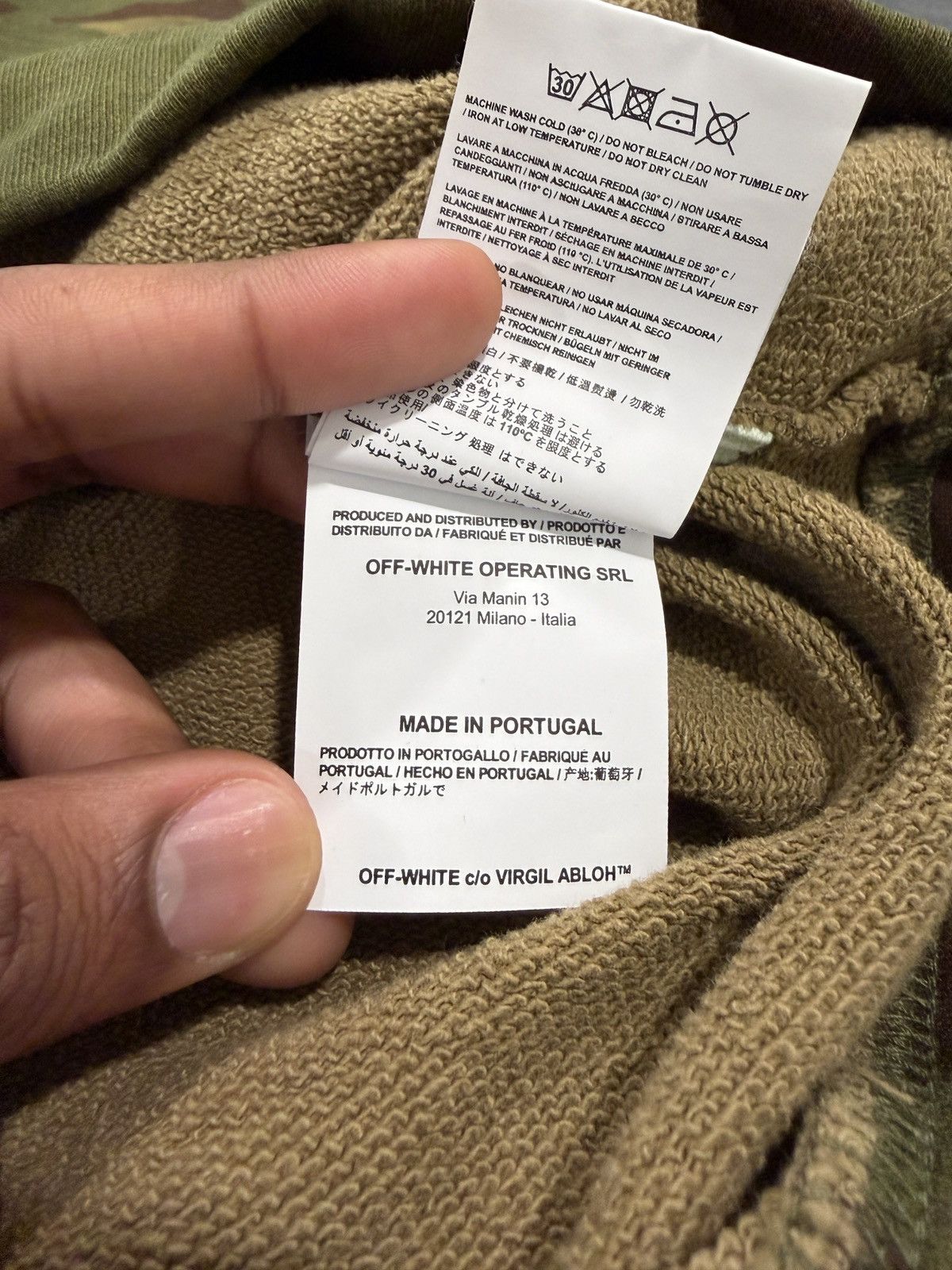 Off-White Off-White Camo "Seeing Things" Oversized Hoodie Virgil Abloh Size US XL / EU 56 / 4 - 11 Thumbnail