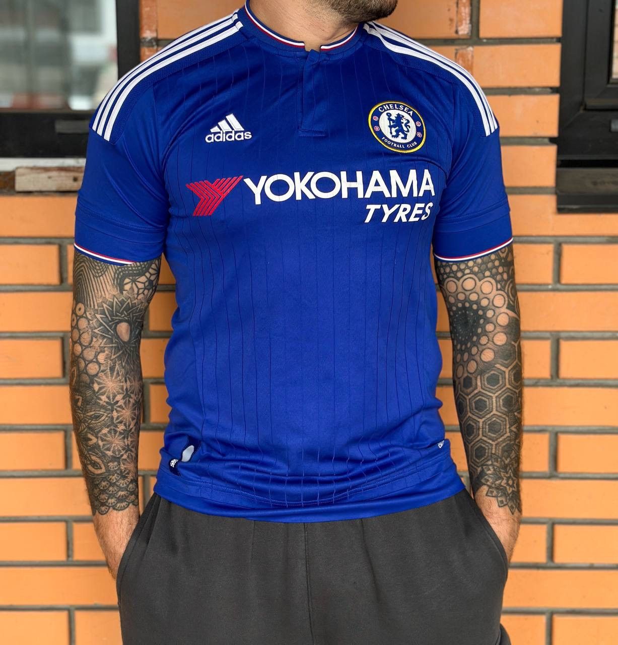 Adidas × Chelsea Soccer Chelsea FC 2015/16 Home Football Shirt - Yokohama Tyres Size US M / EU 48-50 / 2 - 1 Thumbnail