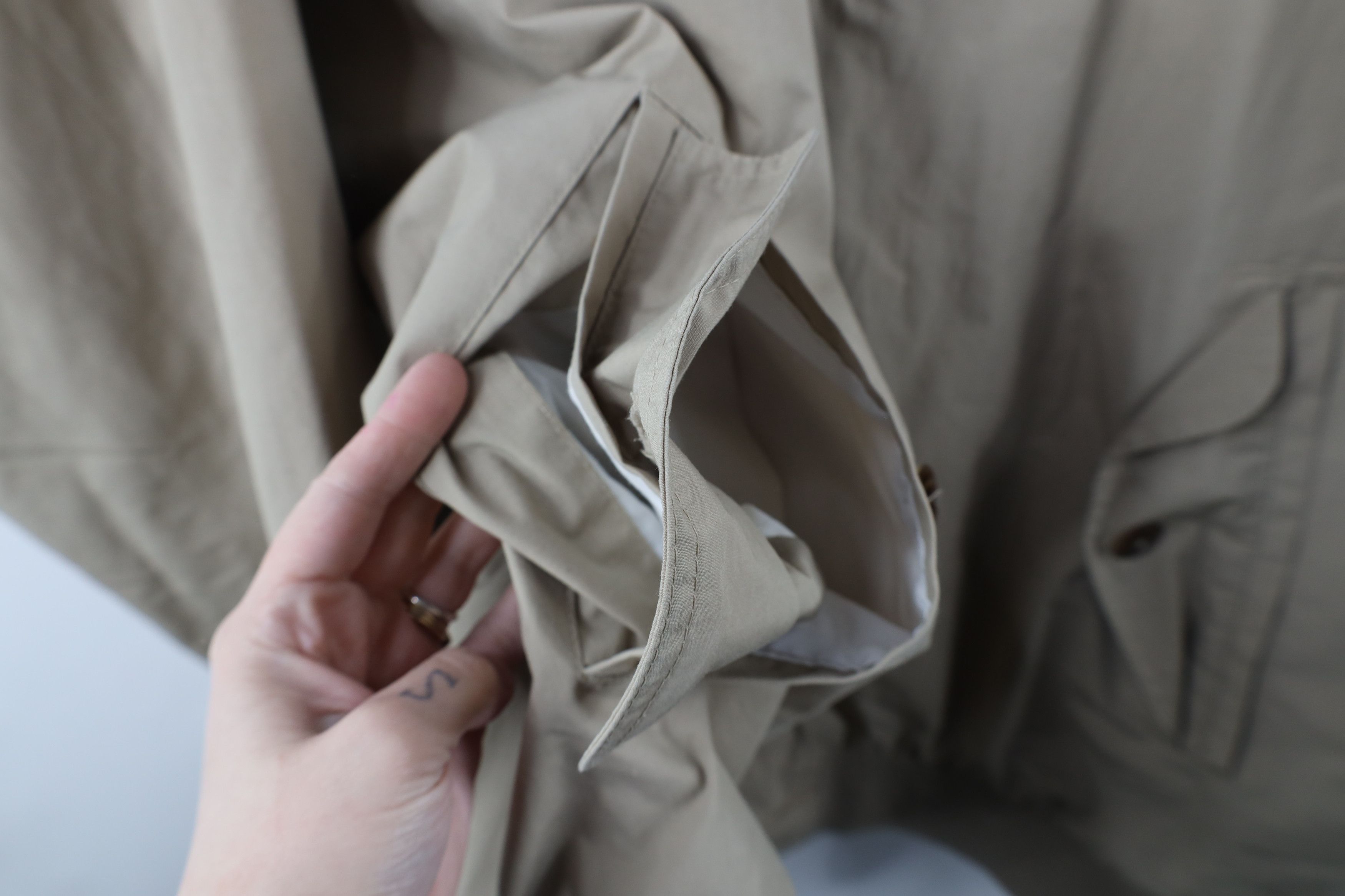Vintage Vintage 90s Streetwear Lined Cafe Racer Bomber Jacket Beige Size US XXL / EU 58 / 5 - 8 Thumbnail