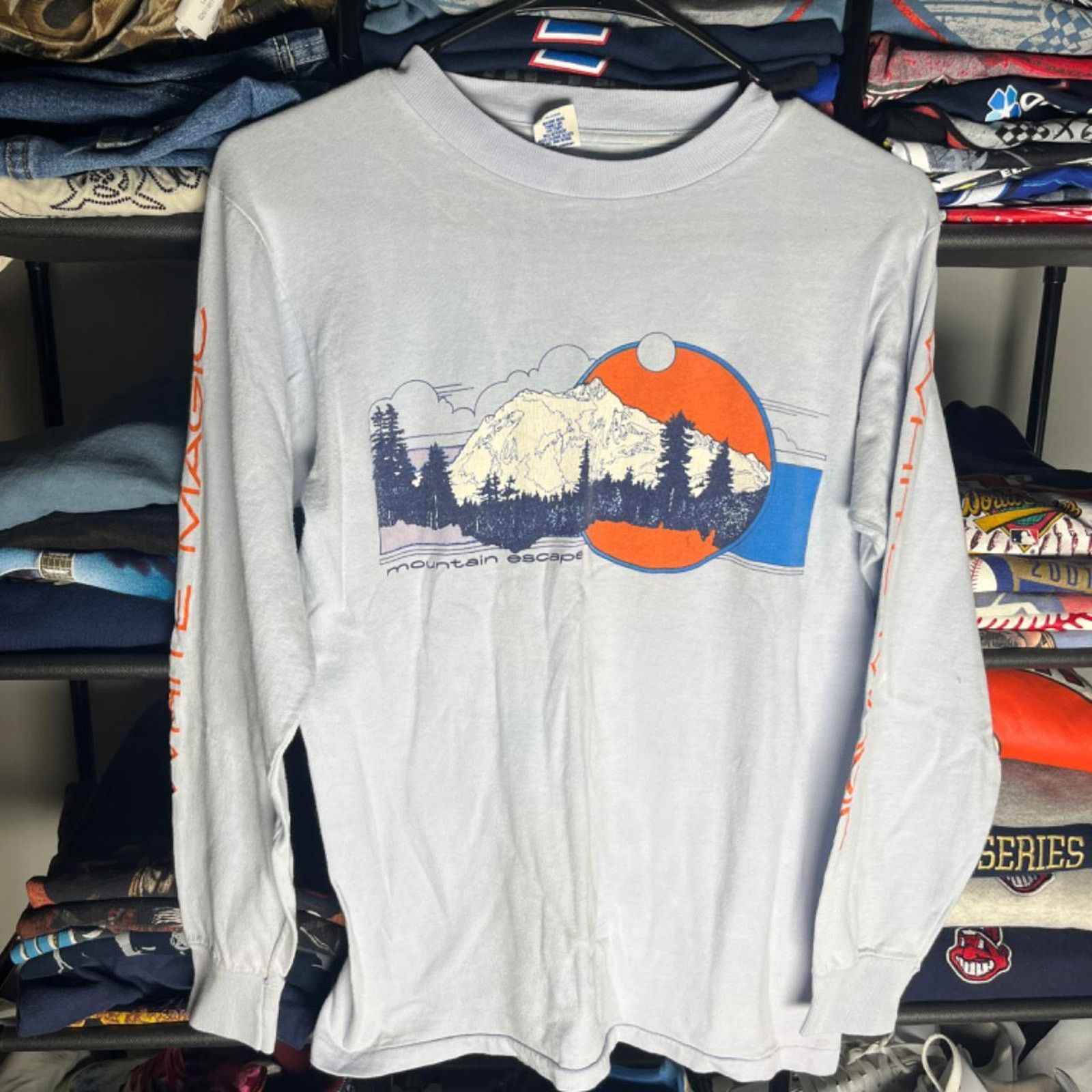 Vintage Vintage distressed 80s mountain scape long sleeve Size US S / EU 44-46 / 1 - 1 Thumbnail