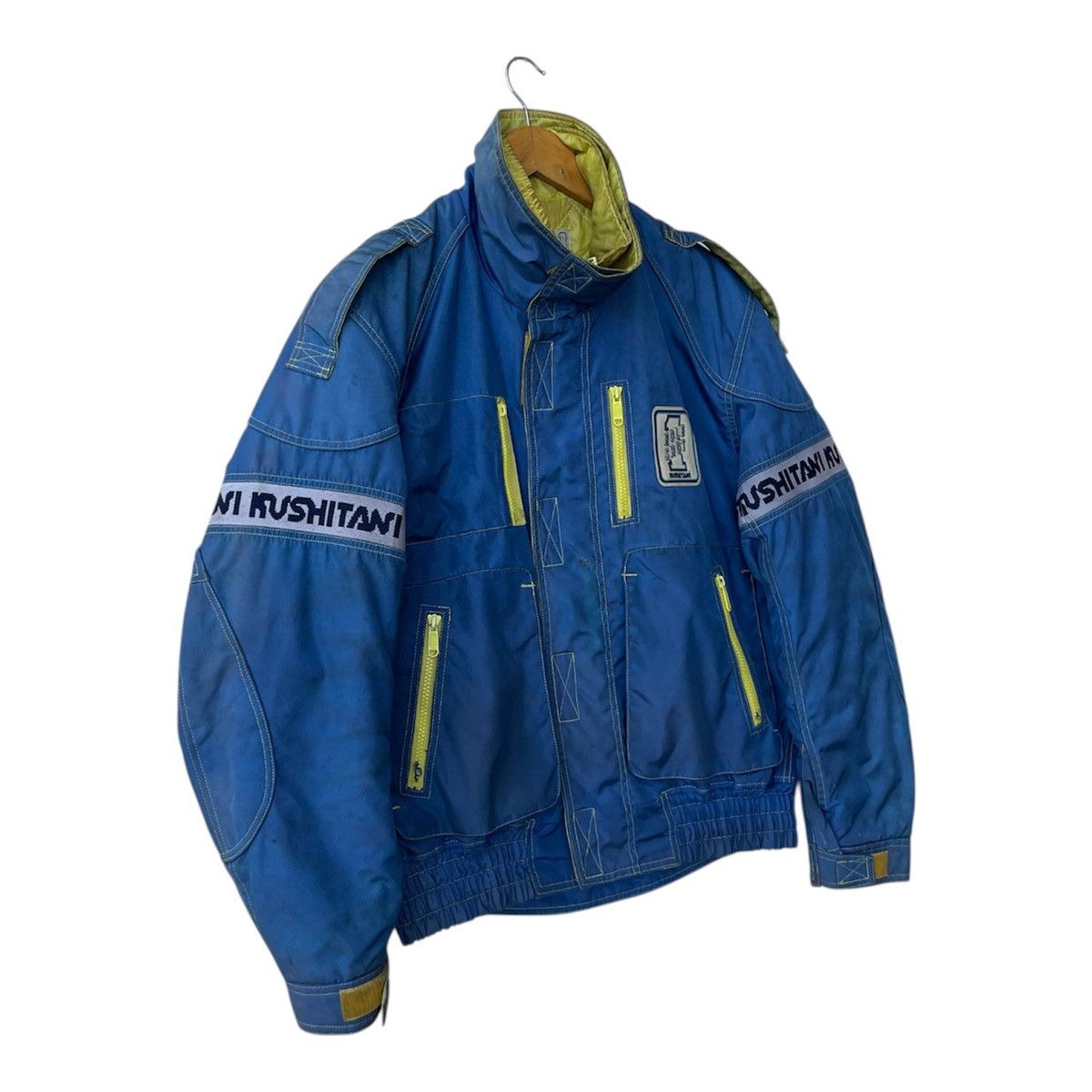 Helmut Lang Vintage 80s Astro Kushitani "Hole Shot" Racing Jacket Size US L / EU 52-54 / 3 - 2 Thumbnail