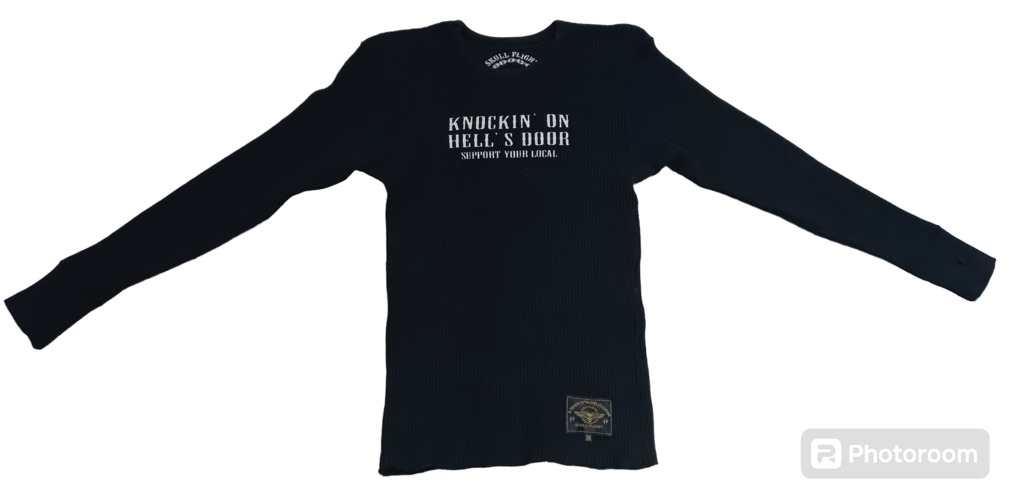 Japanese Brand EMBROIDERED SKULL FLIGHT SWEATSHIRT Size US M / EU 48-50 / 2 - 1 Thumbnail