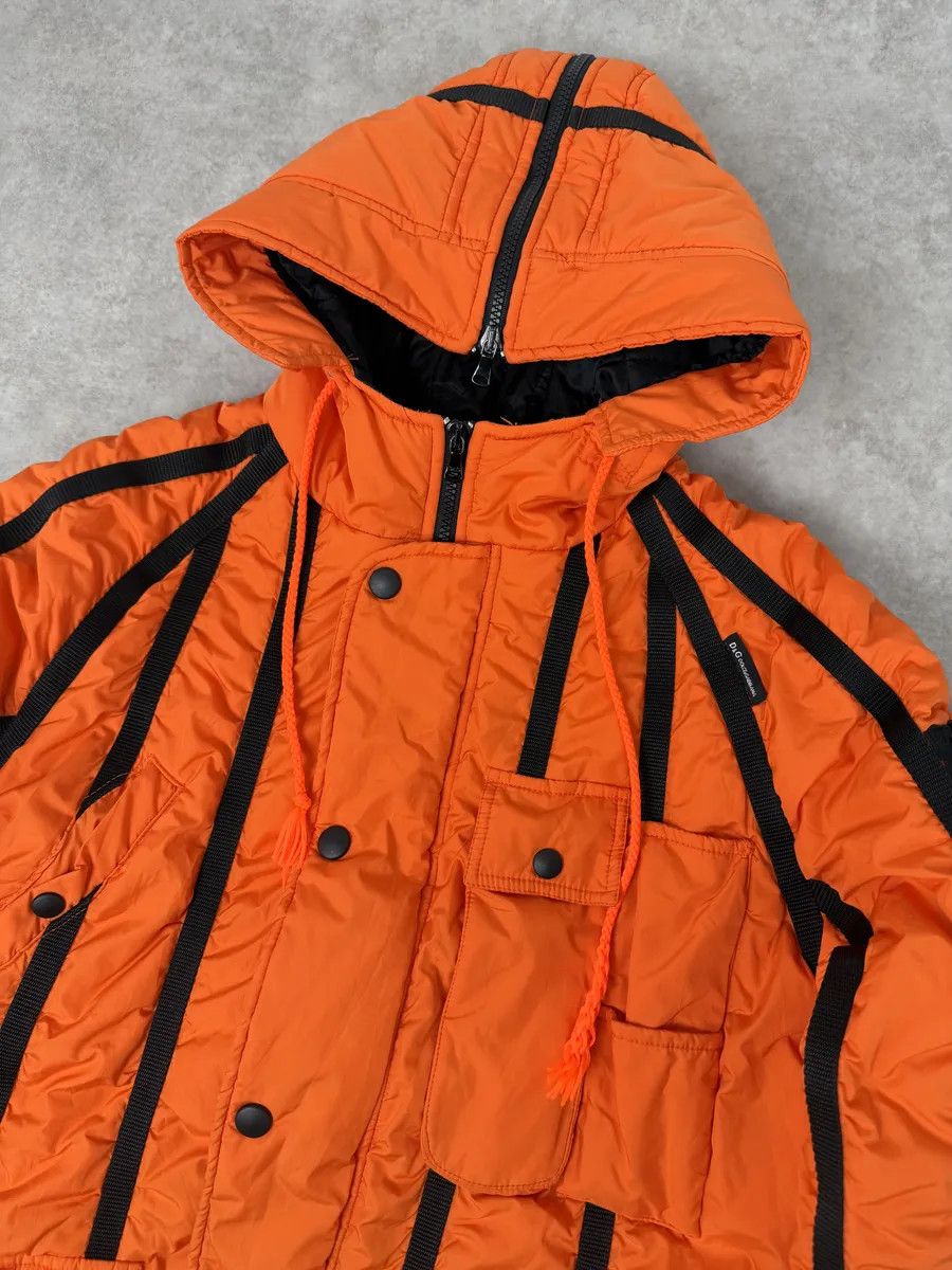 Dolce & Gabbana AW2003 Dolce & Gabbana Orange & Black Lined Ultra Hooded Size US M / EU 48-50 / 2 - 9 Thumbnail