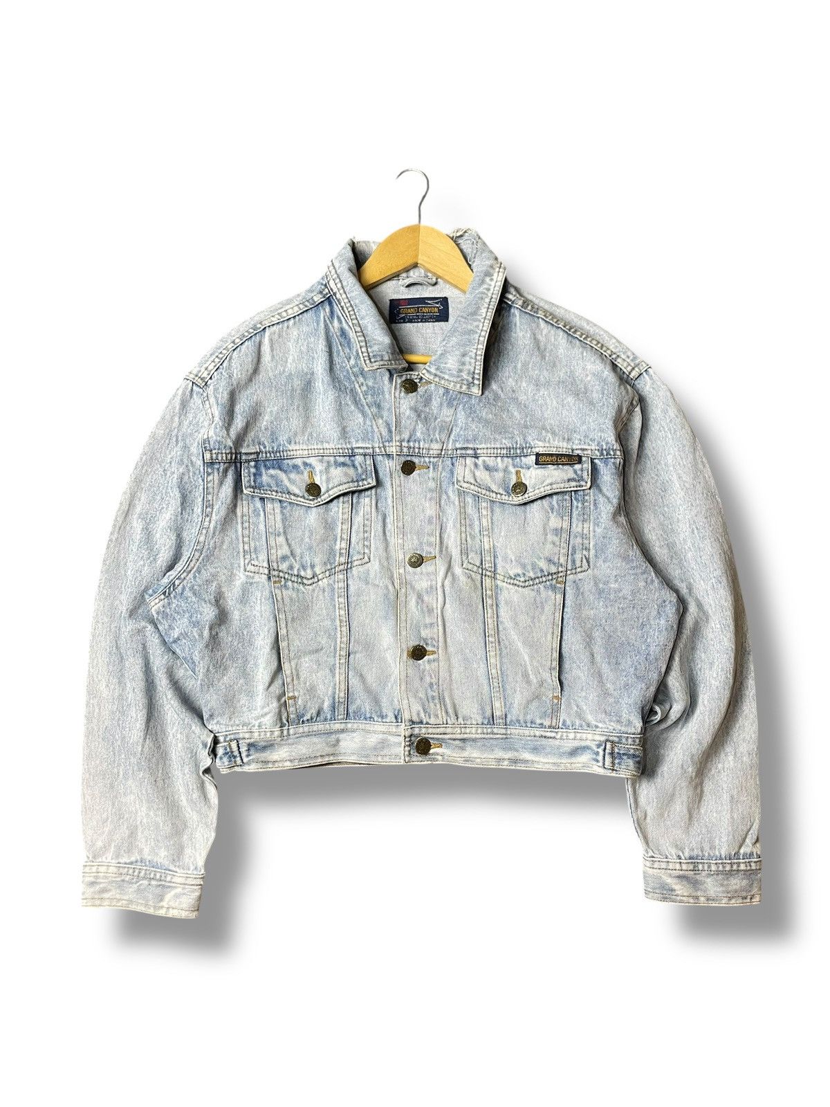 Japanese Brand × Vintage Vintage Grand Canyon Crop Denim Jacket (112) Size US S / EU 44-46 / 1 - 1 Thumbnail