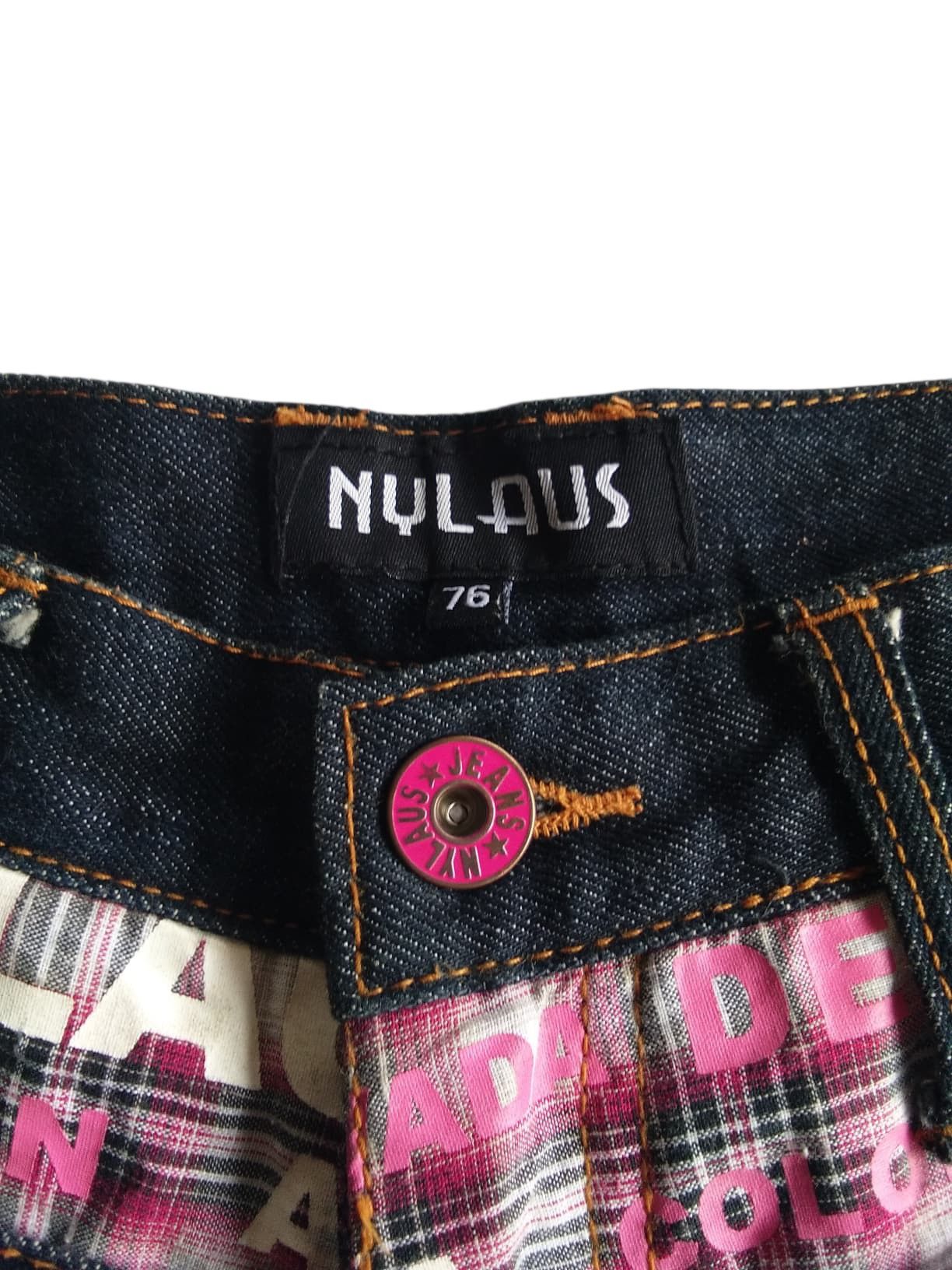 PPFM DOUBLE WAIST💥NYLAUS PUNK STYLE JAPANESE DENIM Size US 29 - 17 Thumbnail