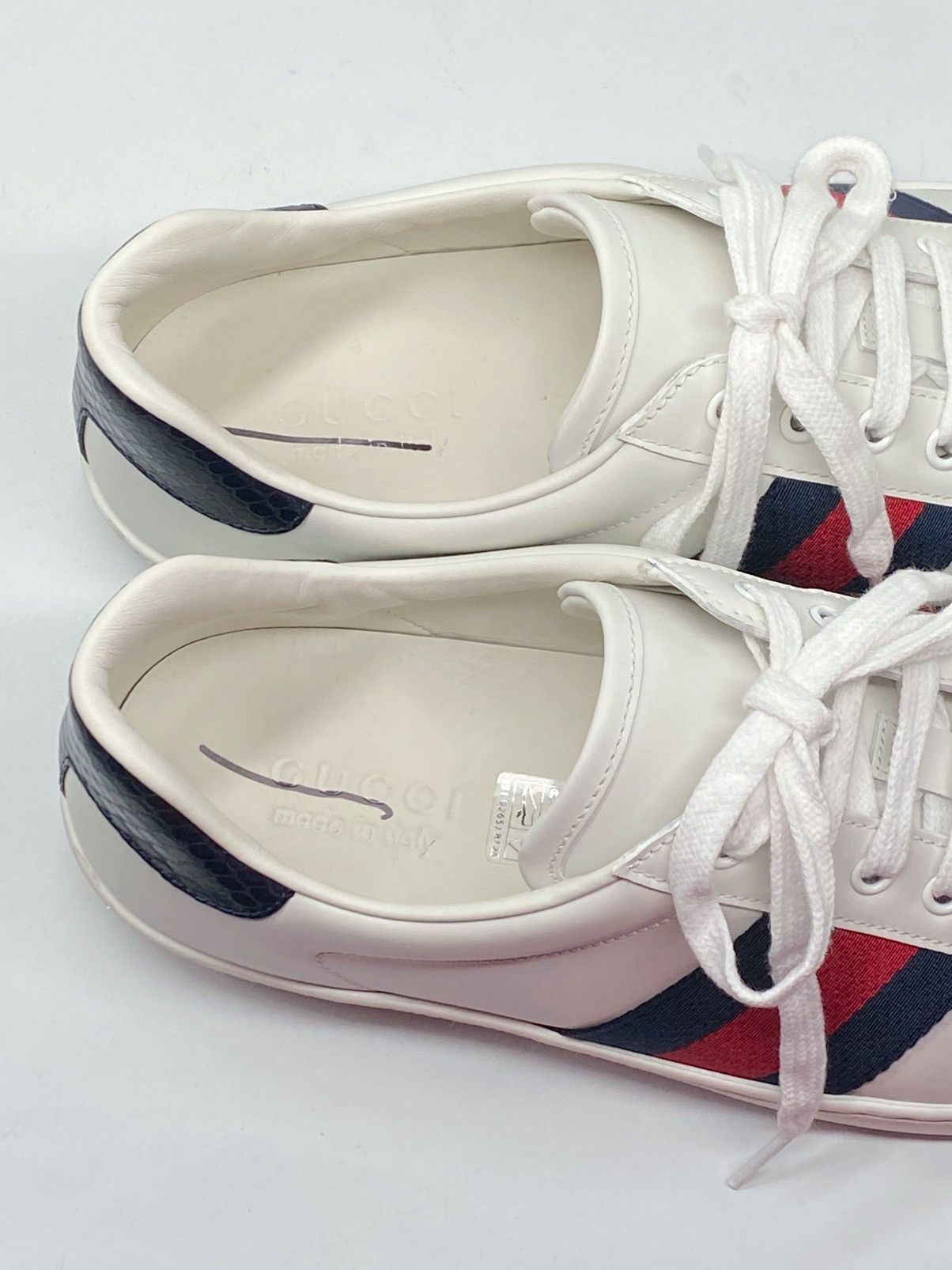 Gucci Gucci New Ace Leather Sneakers size 8.5/us size 9.5 Size US 9.5 / EU 42-43 - 9 Thumbnail