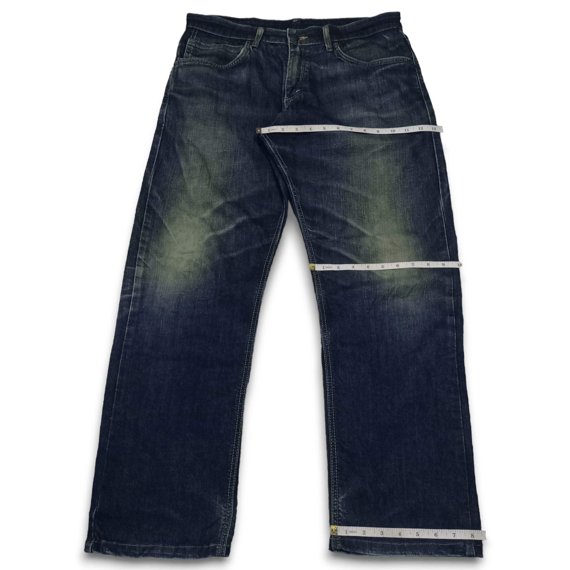 Edwin × Japanese Brand Exclusive Vintage Edwin XV Mud Wash Distressed Baggy Jeans Size US 35 - 12 Thumbnail