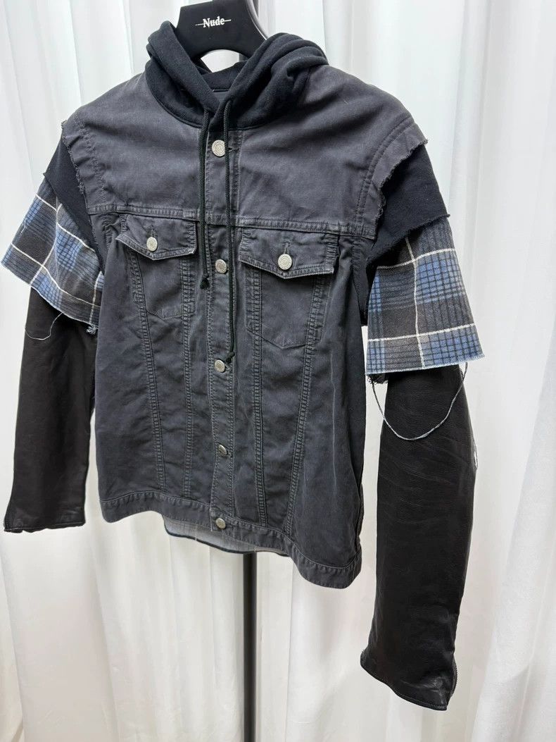 Undercover undercover 12SS Paneled Cowhide Punk Jacket 2502-Nextarrow Size US L / EU 52-54 / 3 - 2 Thumbnail