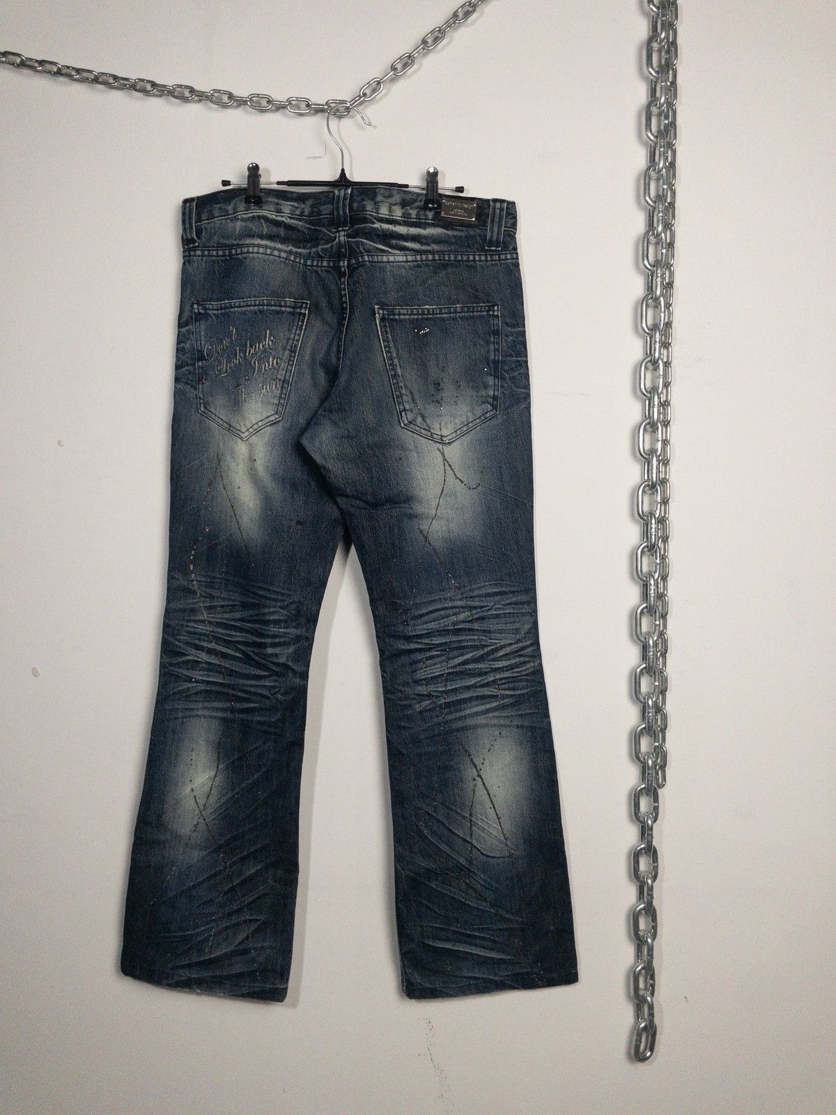 semanticdesign Splatter Poem Bootcut Jeans like LGB If Six was Nine Size US 34 / EU 50 - 3 Thumbnail
