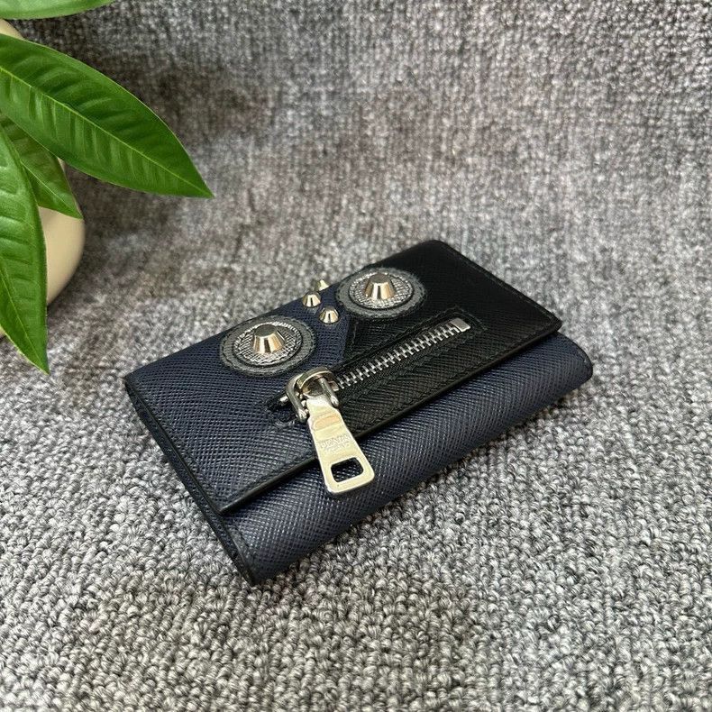 Prada Prada Leather Robot Foldable Key Wallet-2506 Size ONE SIZE - 3 Thumbnail