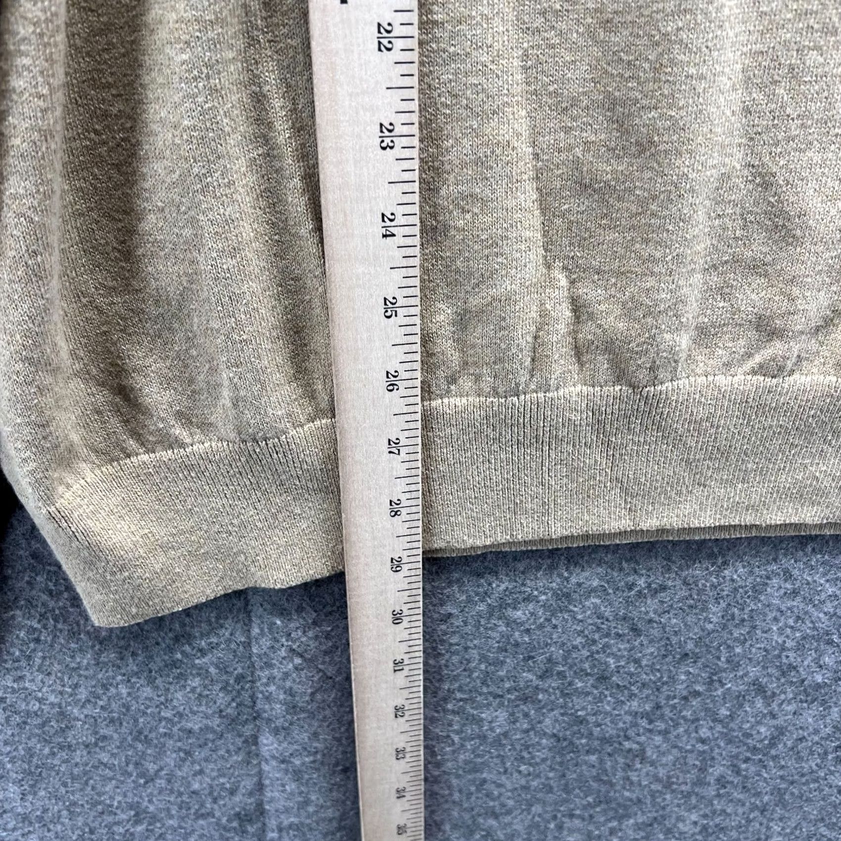 Nautica Nautica Sweater Mens XL Knit Pullover 1/4 Zip Mock Neck Beig e Tan Beige Size US XL / EU 56 / 4 - 7 Thumbnail