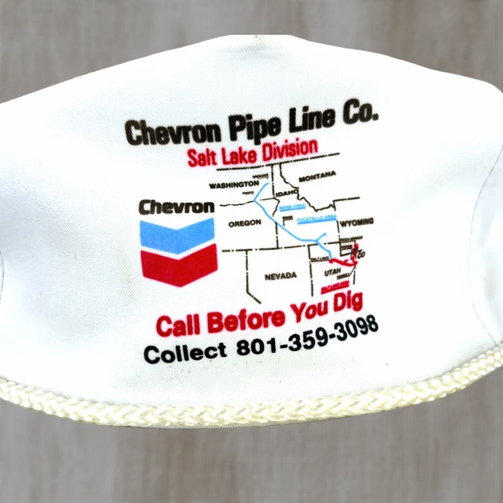 Vintage VINTAGE Chevron Pipe Line Trucker Hat Cap 90s 80s Snapback Rope Oil Gas Petroleum USA Mens LL Size ONE SIZE - 1 Thumbnail