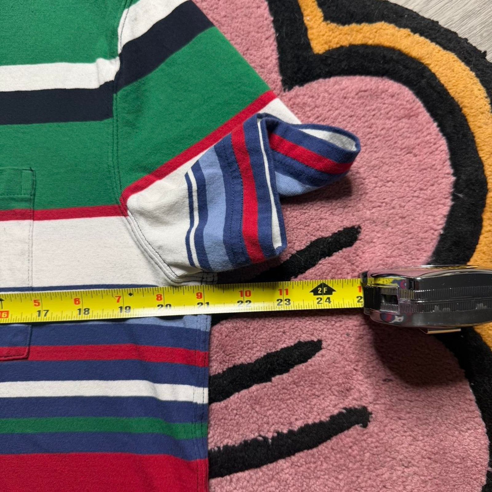 J.Crew J.Crew Multicolor Striped Pocket T-shirt Size Medium Size US M / EU 48-50 / 2 - 5 Thumbnail