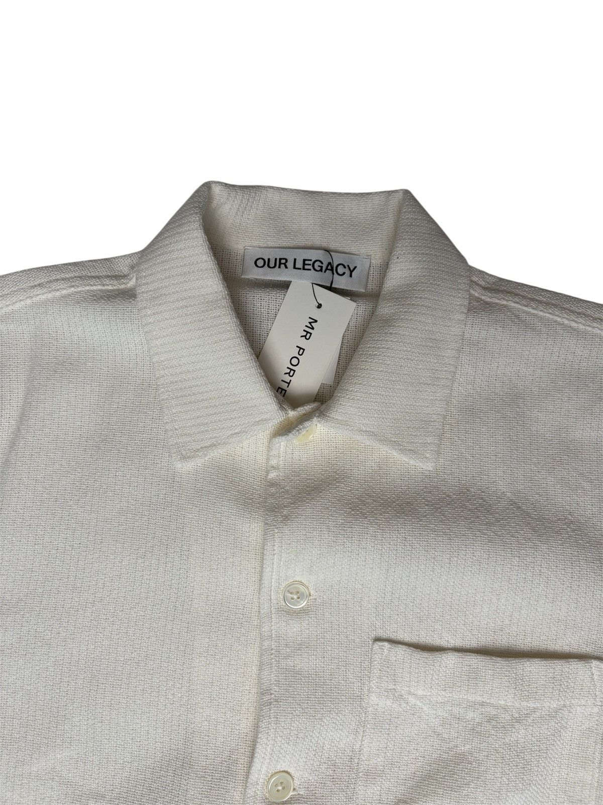 Our Legacy Our Legacy Box Shirt Shortsleeve White Crochet Weave Size US S / EU 44-46 / 1 - 6 Thumbnail