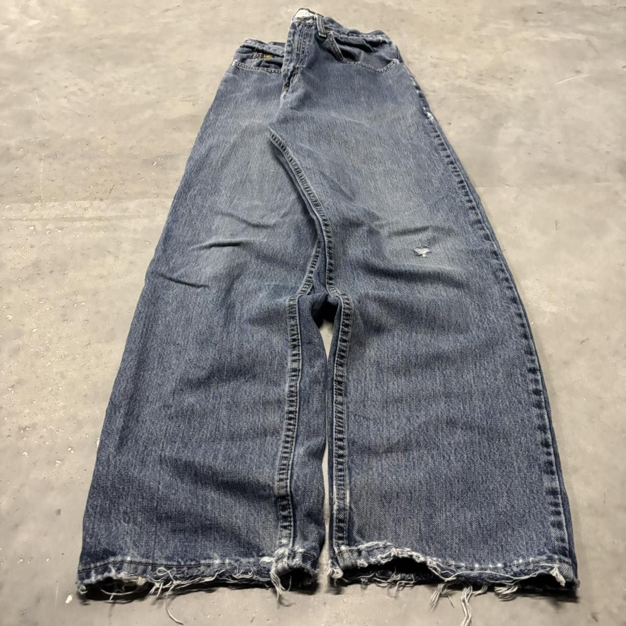 Japanese Brand × Vintage Crazy Vintage Y2K/2000s Grunge Dark Wash Essential Denim Jeans! Size US 30 / EU 46 - 3 Thumbnail
