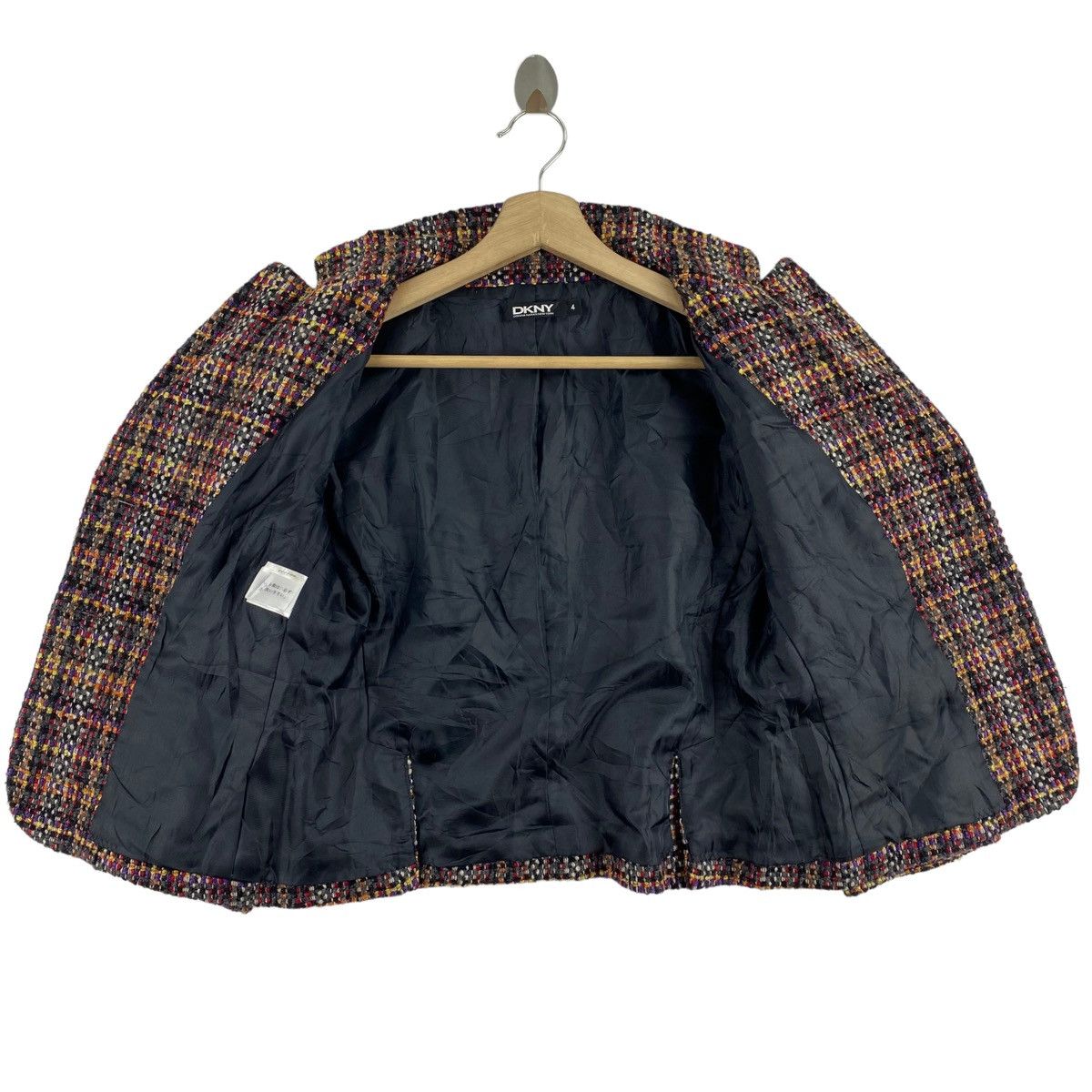 DKNY × Donna Karan × Vintage Vintage DONNA KARAN New York DKNY Check Tartan Design Tweed Size S / US 4 / IT 40 - 4 Thumbnail