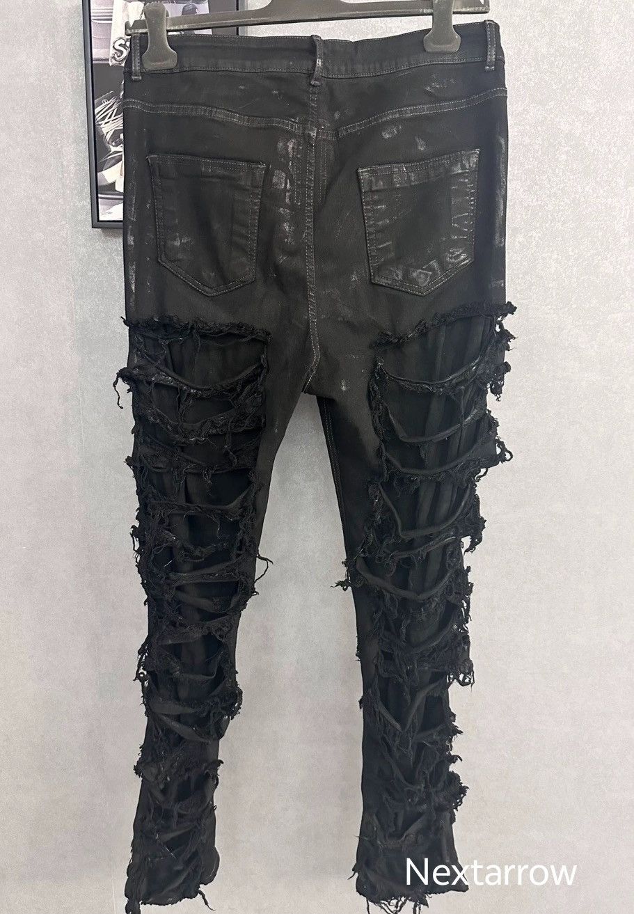 Rick Owens Rickowens brand new 22fw distressed wax surfac2412-Nextarrow Size US 33 - 2 Thumbnail