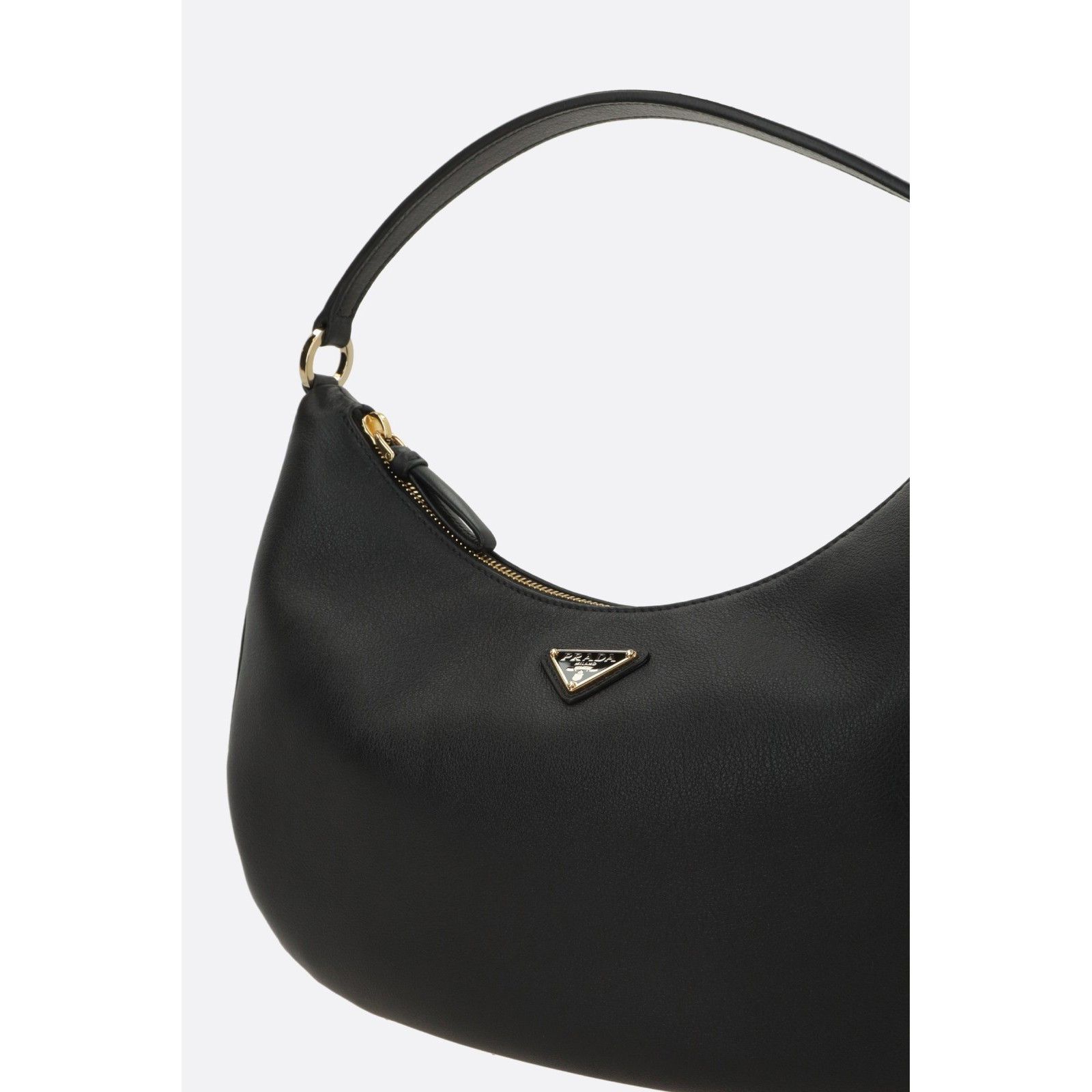 Prada PRADA Black Medium Leather Hobo Bag New & Authentic Size ONE SIZE - 4 Thumbnail