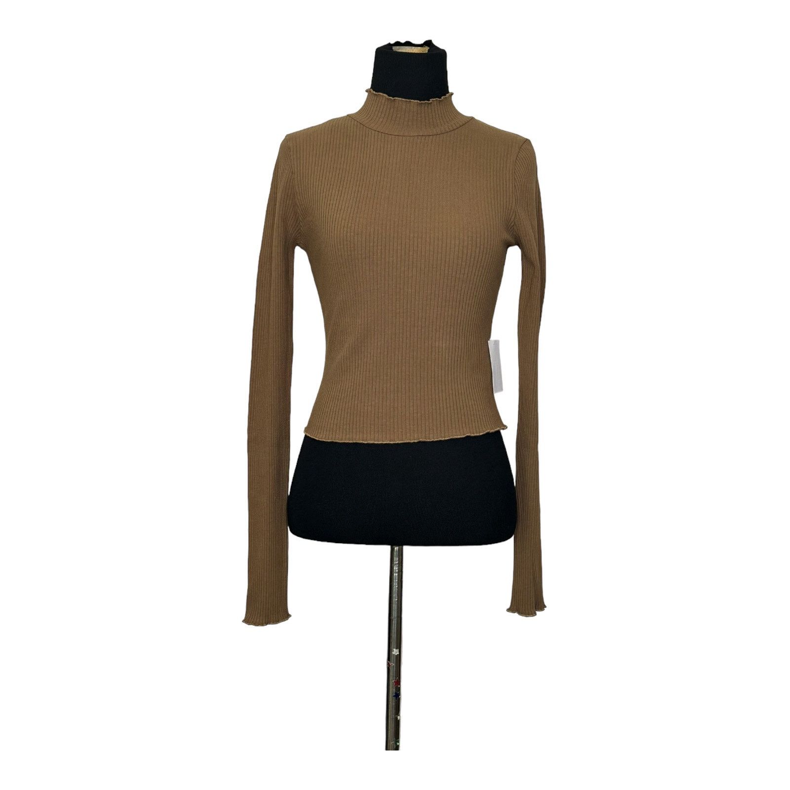 Good American Good American Mock Neck Long Sleeve Fitted Sweater Size M Size M / US 6-8 / IT 42-44 - 10 Thumbnail