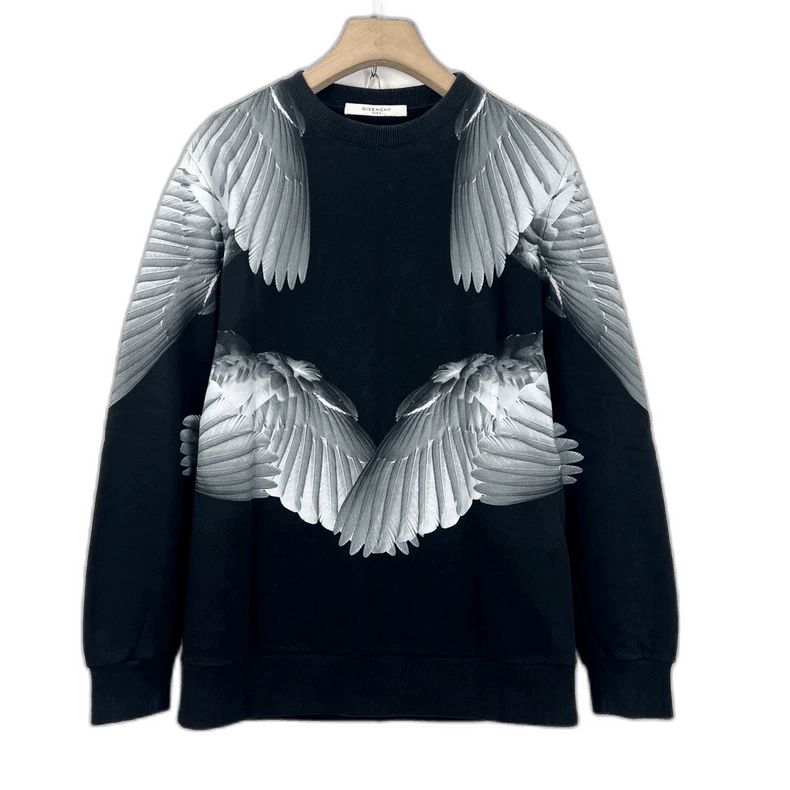 Givenchy Givenchy Black Wings Feather Sweatshirt Size US XS / EU 42 / 0 - 1 Thumbnail