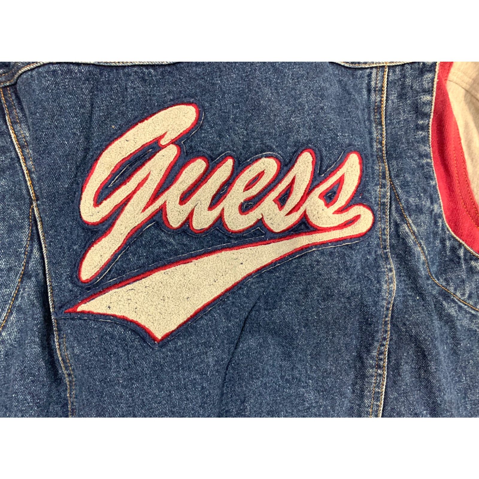Guess VINTAGE Guess Denim Jacket Medium Blue Mens Size US M / EU 48-50 / 2 - 3 Thumbnail