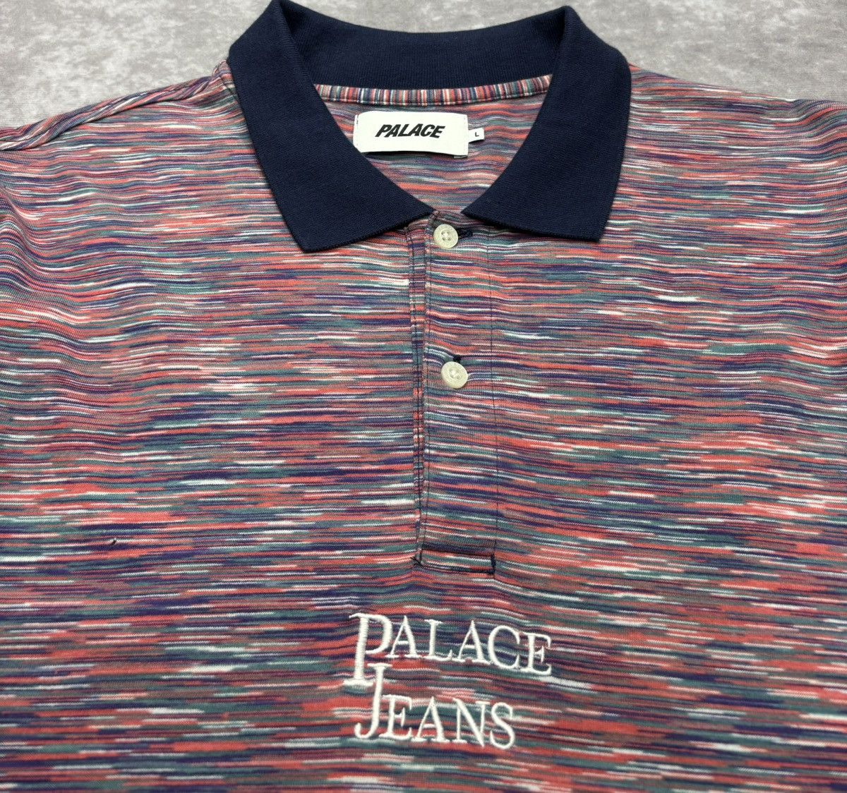Palace Palace Space Yarn Palace Jeans Polo Pink(SS18) Size US L / EU 52-54 / 3 - 2 Thumbnail