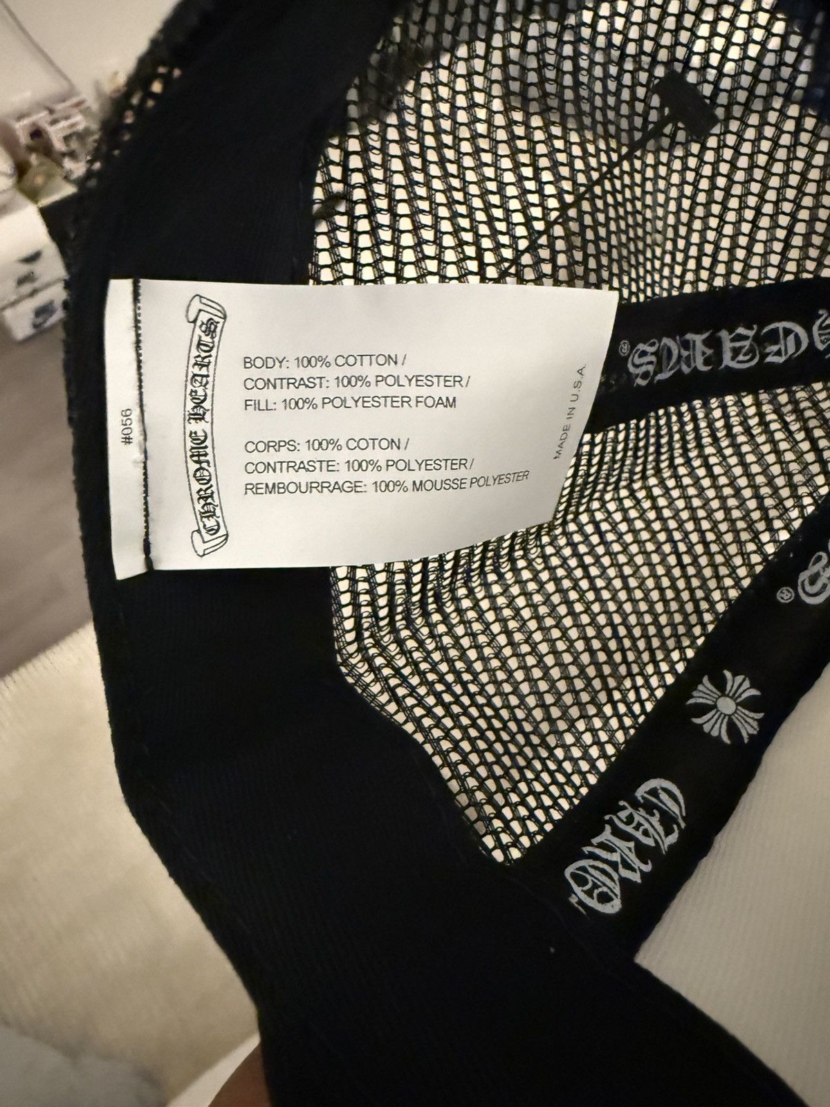 Chrome Hearts Chrome Hearts 'CH HOLLYWOOD USA' Logo Mesh Trucker Cap Size ONE SIZE - 5 Thumbnail