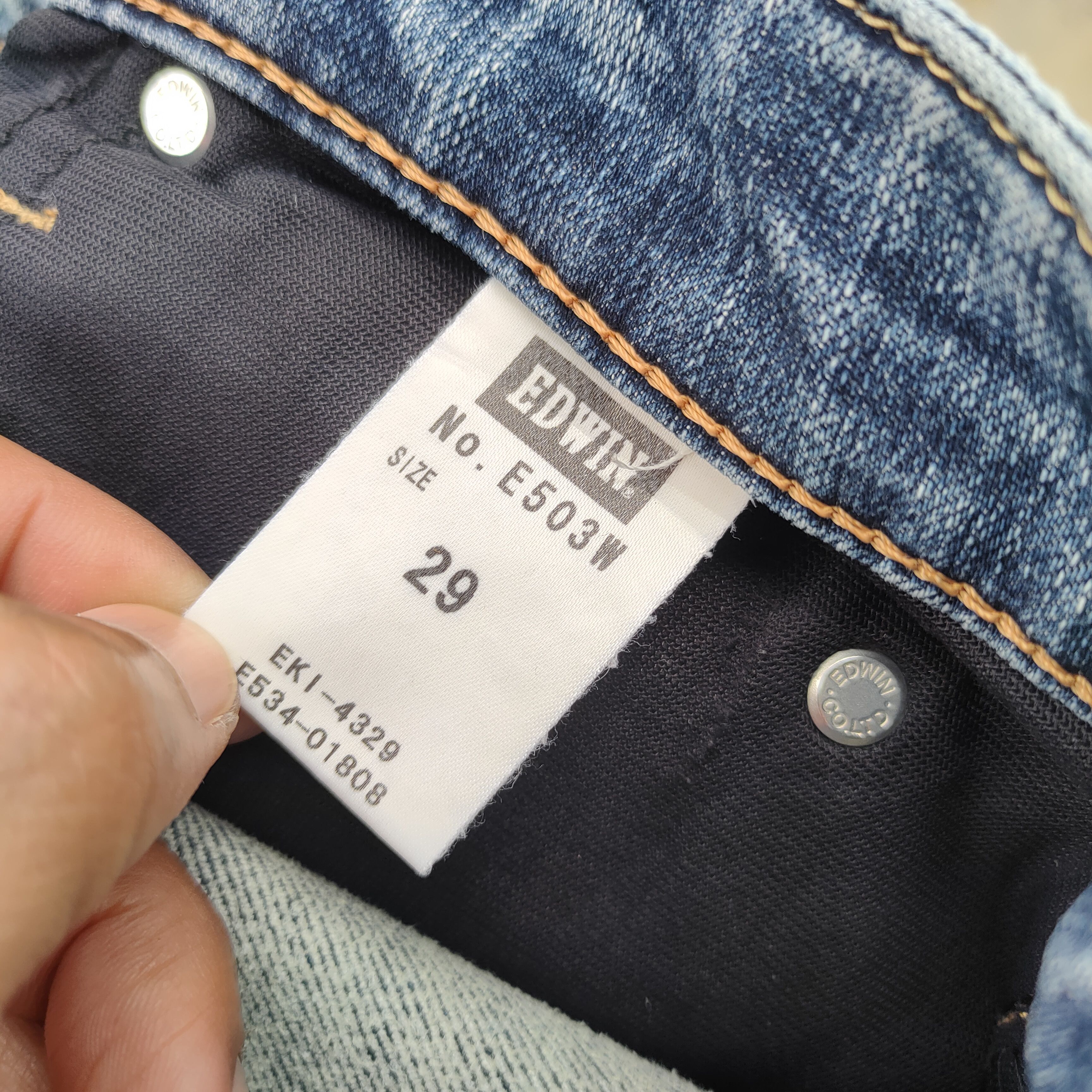 Edwin × Jean × Vintage VINTAGE EDWIN FADED JEANS DENIM PANTS Size US 32 / EU 48 - 12 Thumbnail