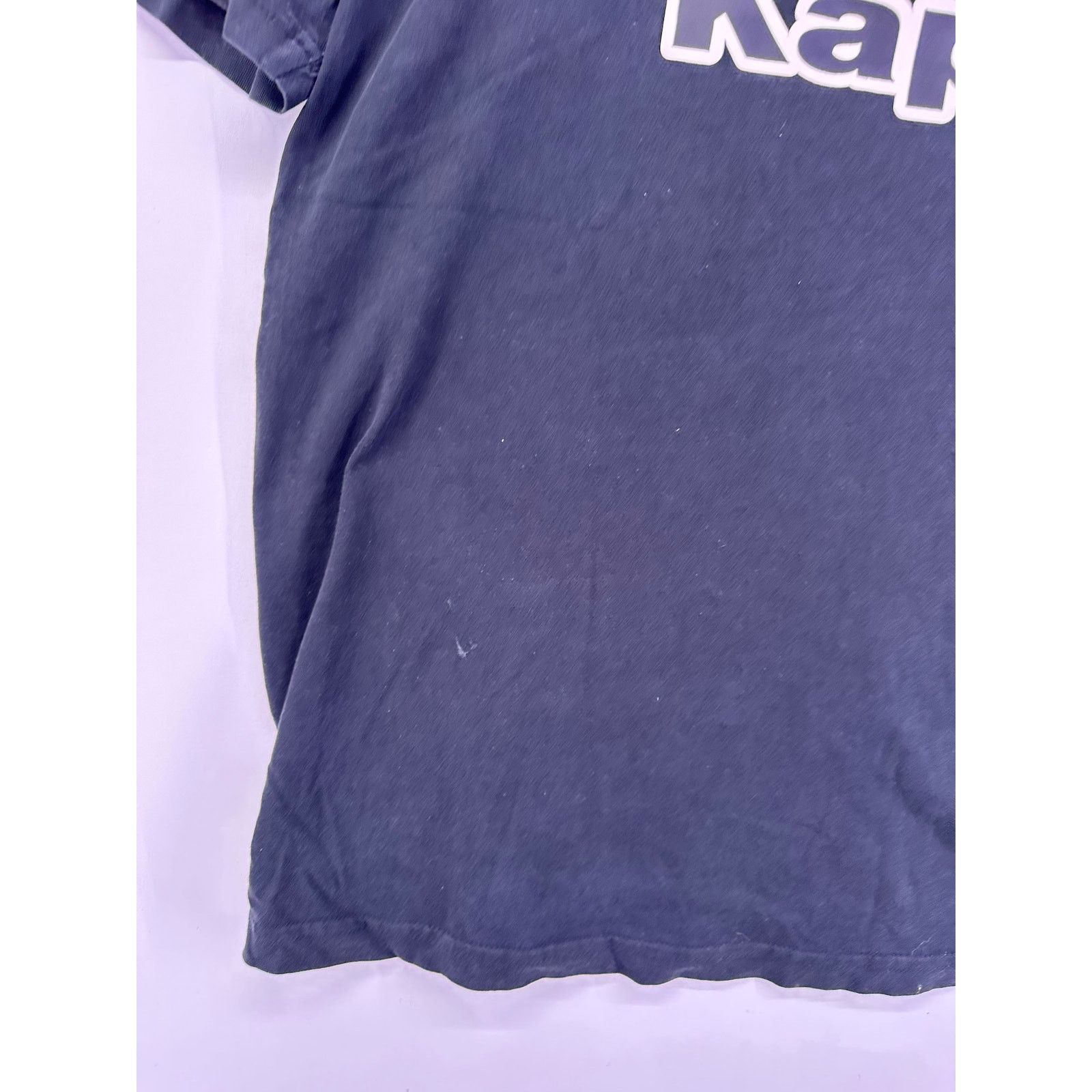 Kappa Kappa Black Tshirt Rough Worn In Size XL Size US XL / EU 56 / 4 - 6 Thumbnail