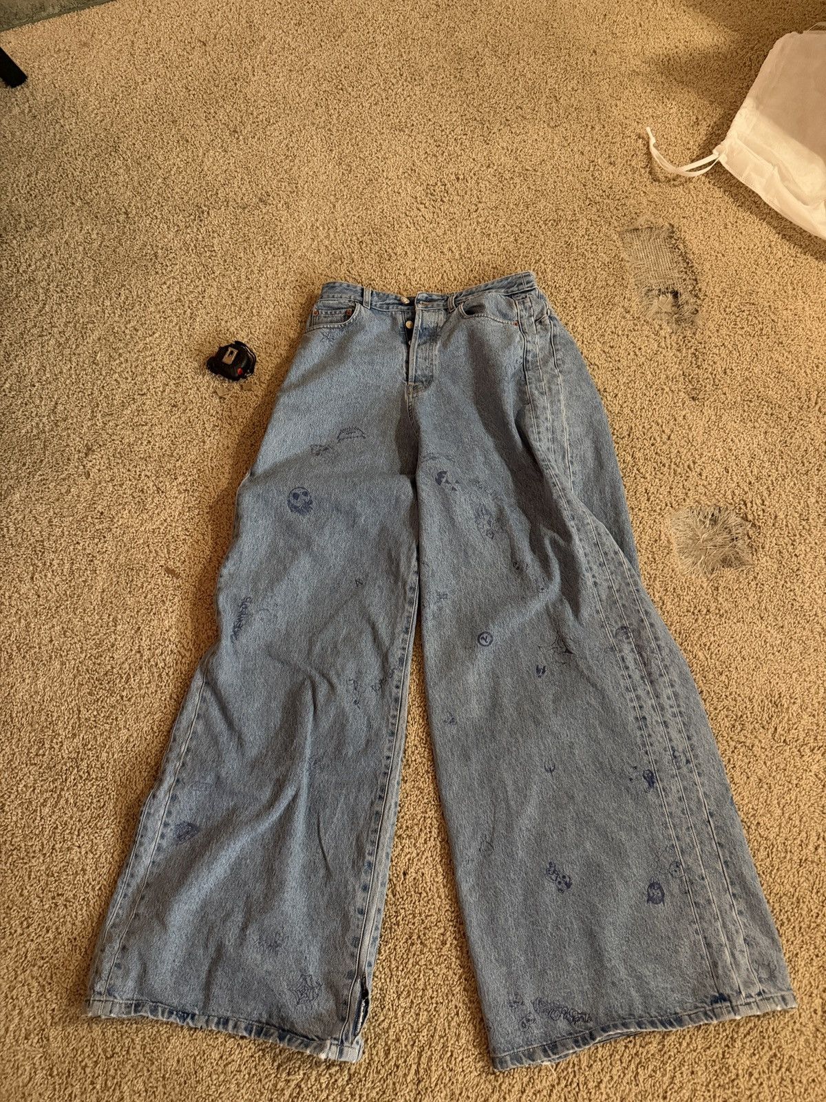 Vetements Vetements big shape doodle jeans Size US 30 / EU 46 - 2 Thumbnail