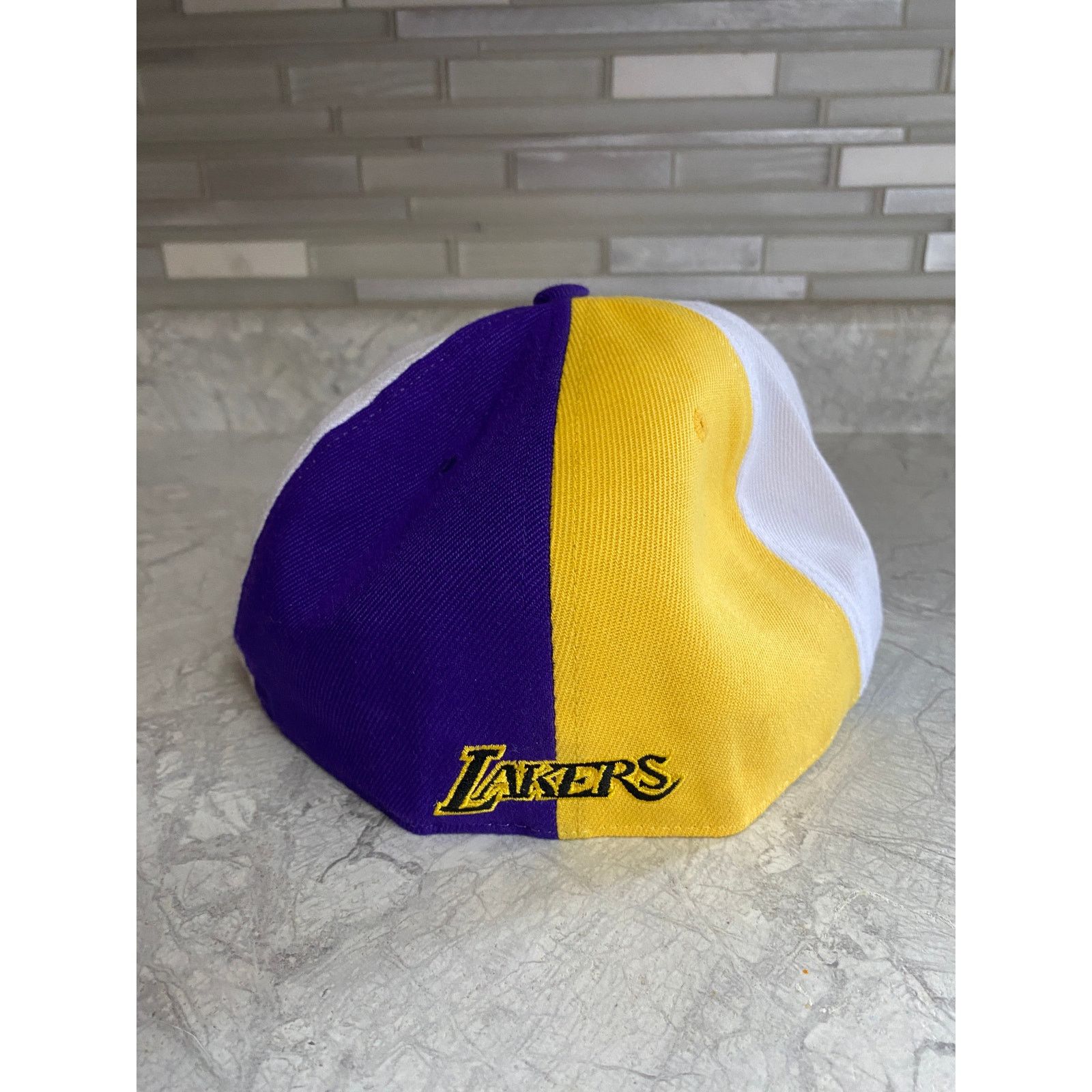 Mitchell & Ness LA Lakers Mitchell & Ness Fitted Hat Size 7 1/2 Size ONE SIZE - 6 Thumbnail
