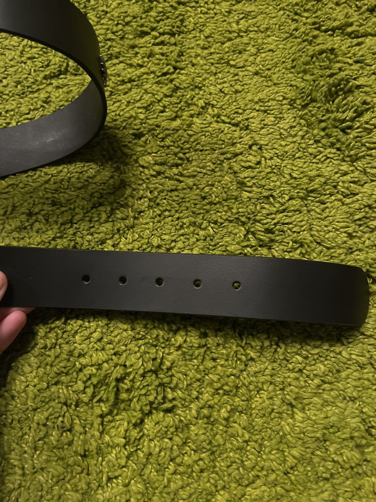 Cowboy Equipment × Genuine Leather × Vintage Western cowboy style real leather Edelweiss logo belt Size 38 - 2 Thumbnail