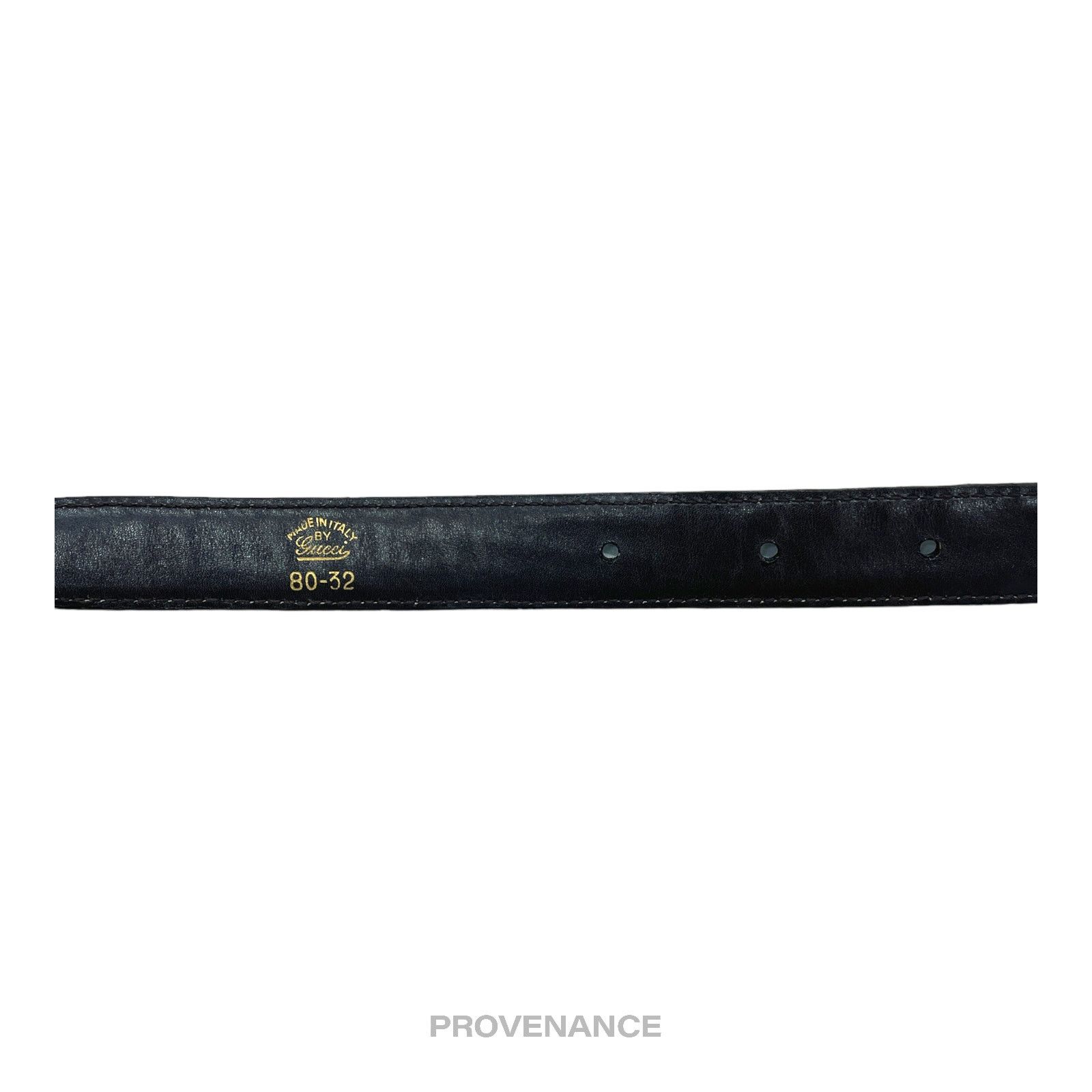 ? Gucci GG Crocodile Leather Belt - Burgundy 80/32 display picture 1