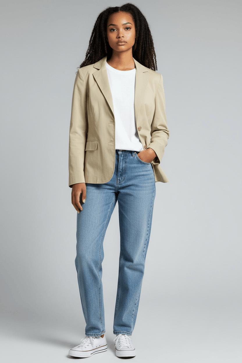 Loewe Vintage LOEWE Tailored Blazer Jacket Cotton Silk Lined Size S / US 4 / IT 40 - 1 Thumbnail
