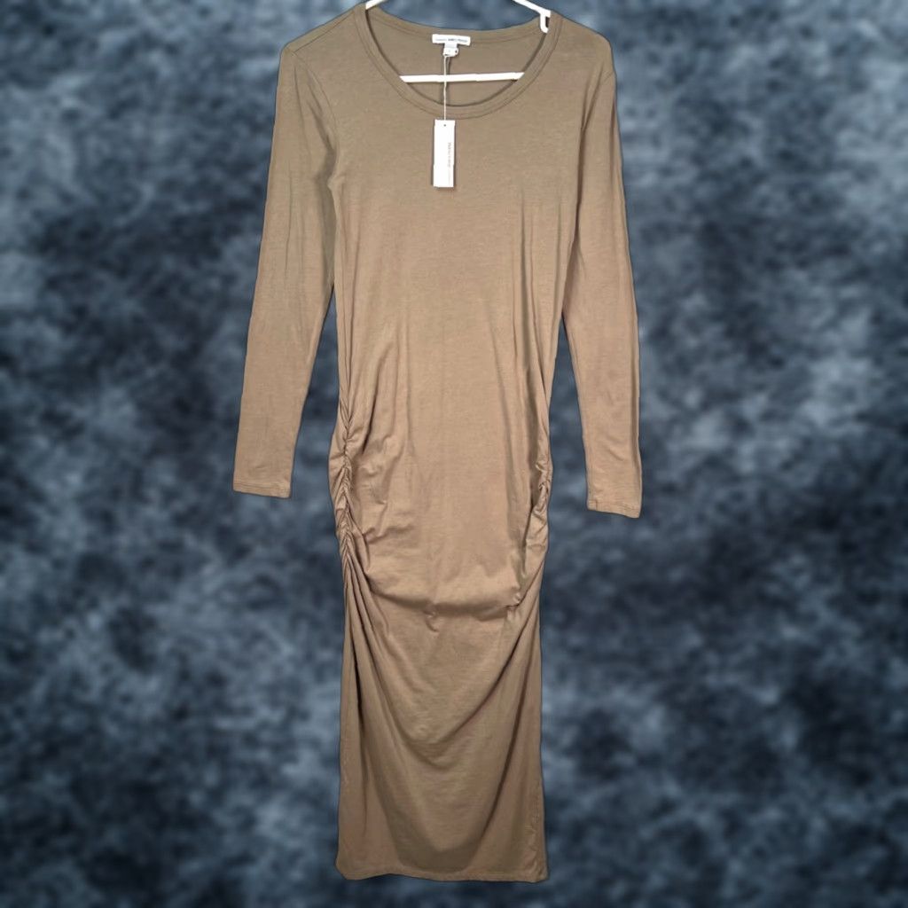 james perse bodycon dress Standard James Perse Light Green Ribbed Bodycon Dress- Size 2 main image 0