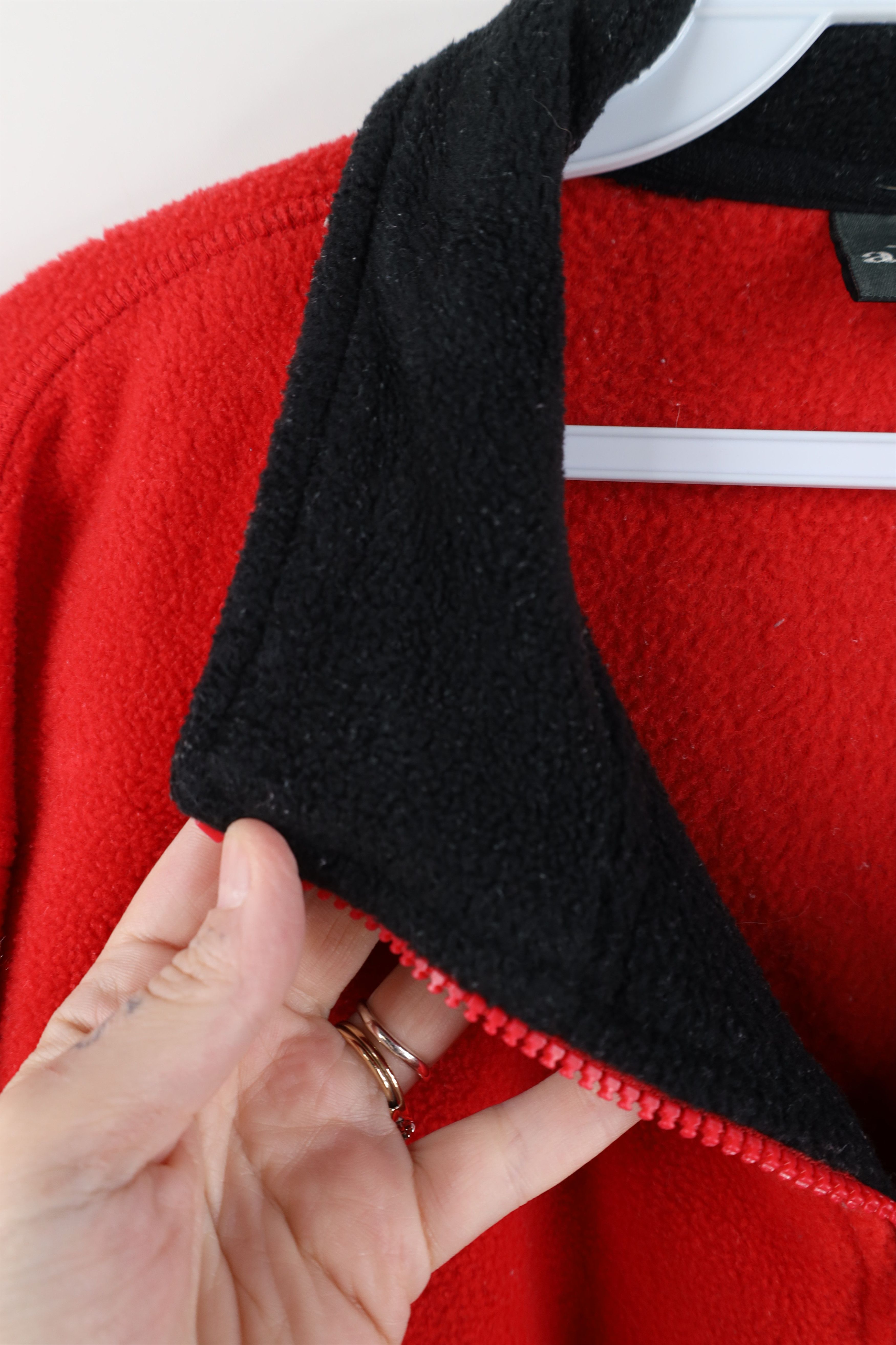 Vintage Vintage 90s Detroit Red Wings Hockey Half Zip Fleece Sweater Size US XL / EU 56 / 4 - 6 Thumbnail