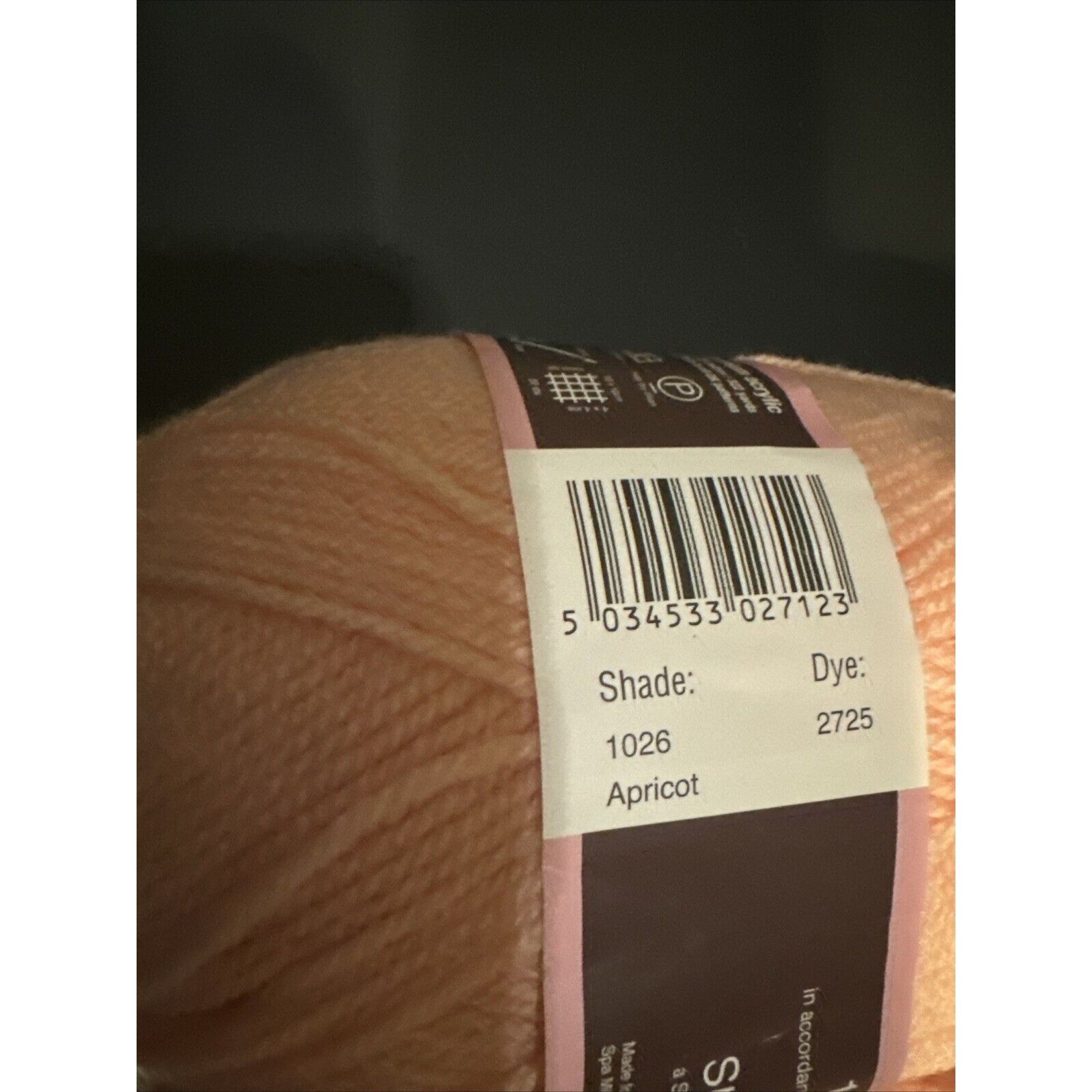 Vintage Stylecraft Special DK Yarn #1026 Apricot Premium Acrylic Lot Size ONE SIZE - 3 Thumbnail