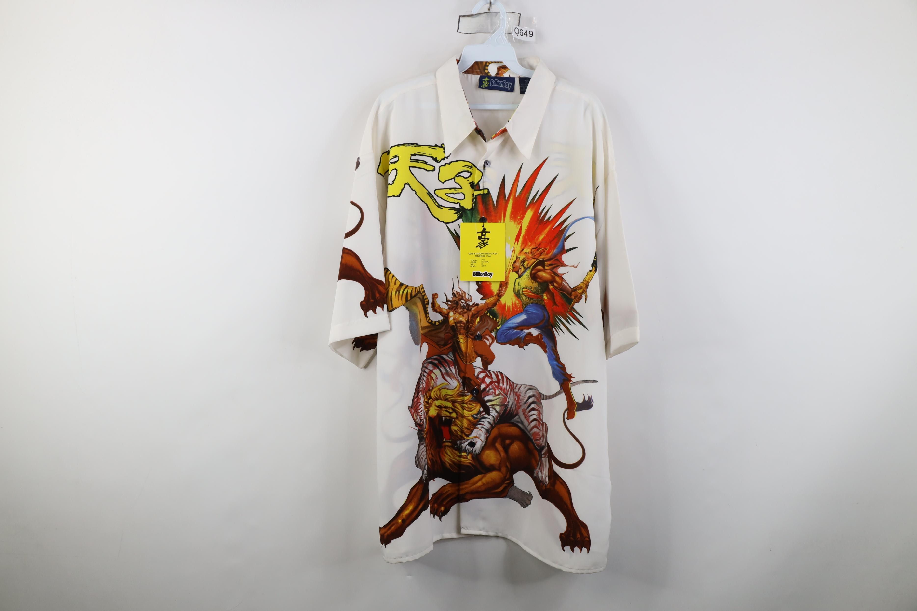 Vintage Deadstock Vintage 90s Y2K Streetwear Comic Warrior Shirt Size US XL / EU 56 / 4 - 1 Thumbnail
