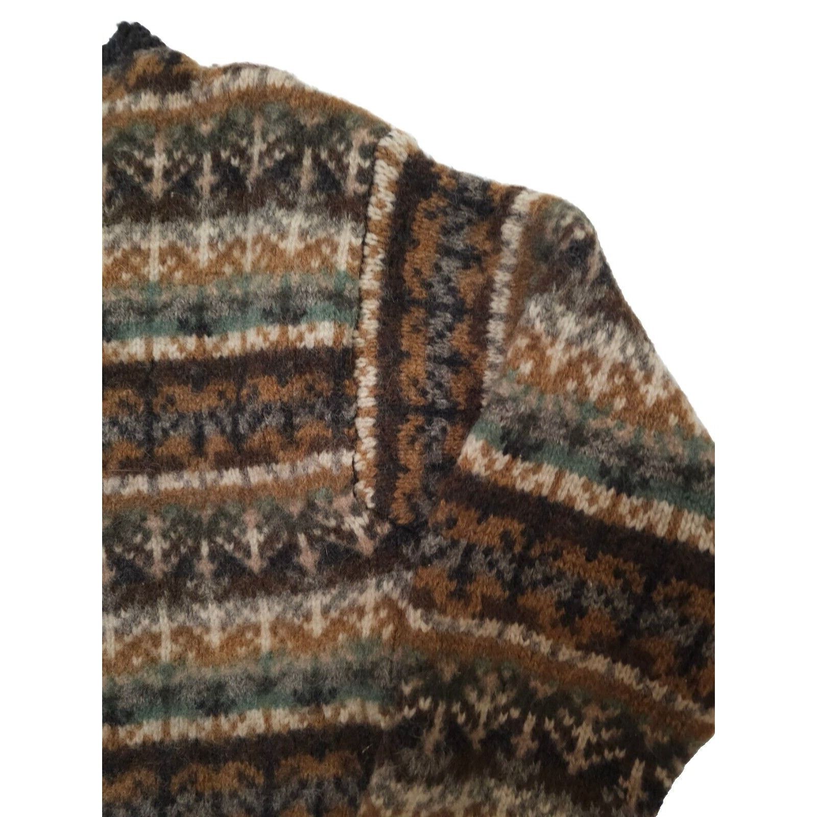 J.Crew J Crew 100% Wool Nordic Crewneck Heavy Chunky Size L / US 10 / IT 46 - 3 Thumbnail