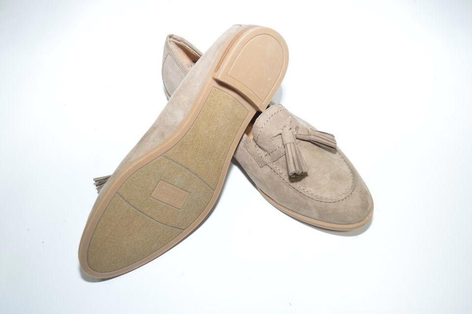 Designer Women's Beige Tassel Loafers - Size 10 by Dressbarn Size US 10 / IT 40 - 3 Thumbnail